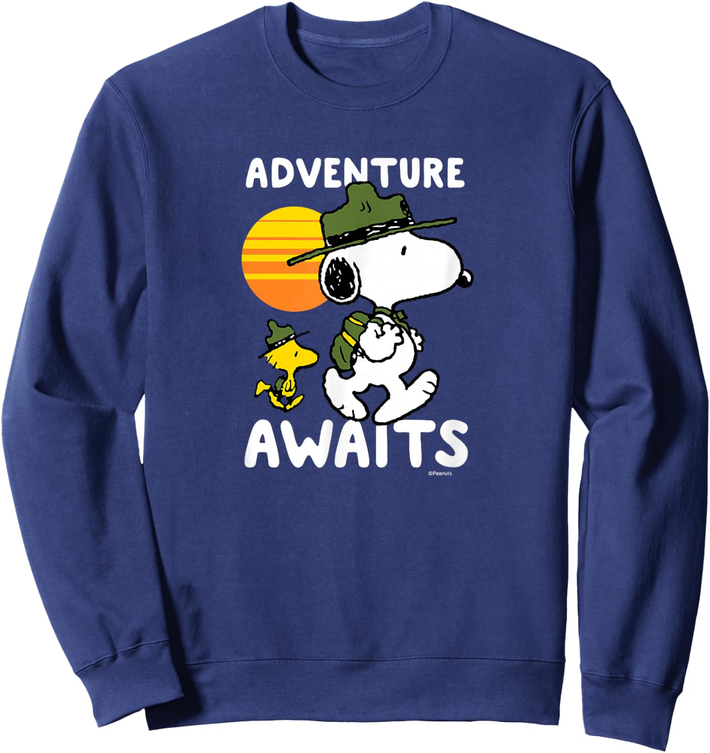 Peanuts - Snoopy Adventure Awaits Sweatshirt - Sweatshirt | Navy