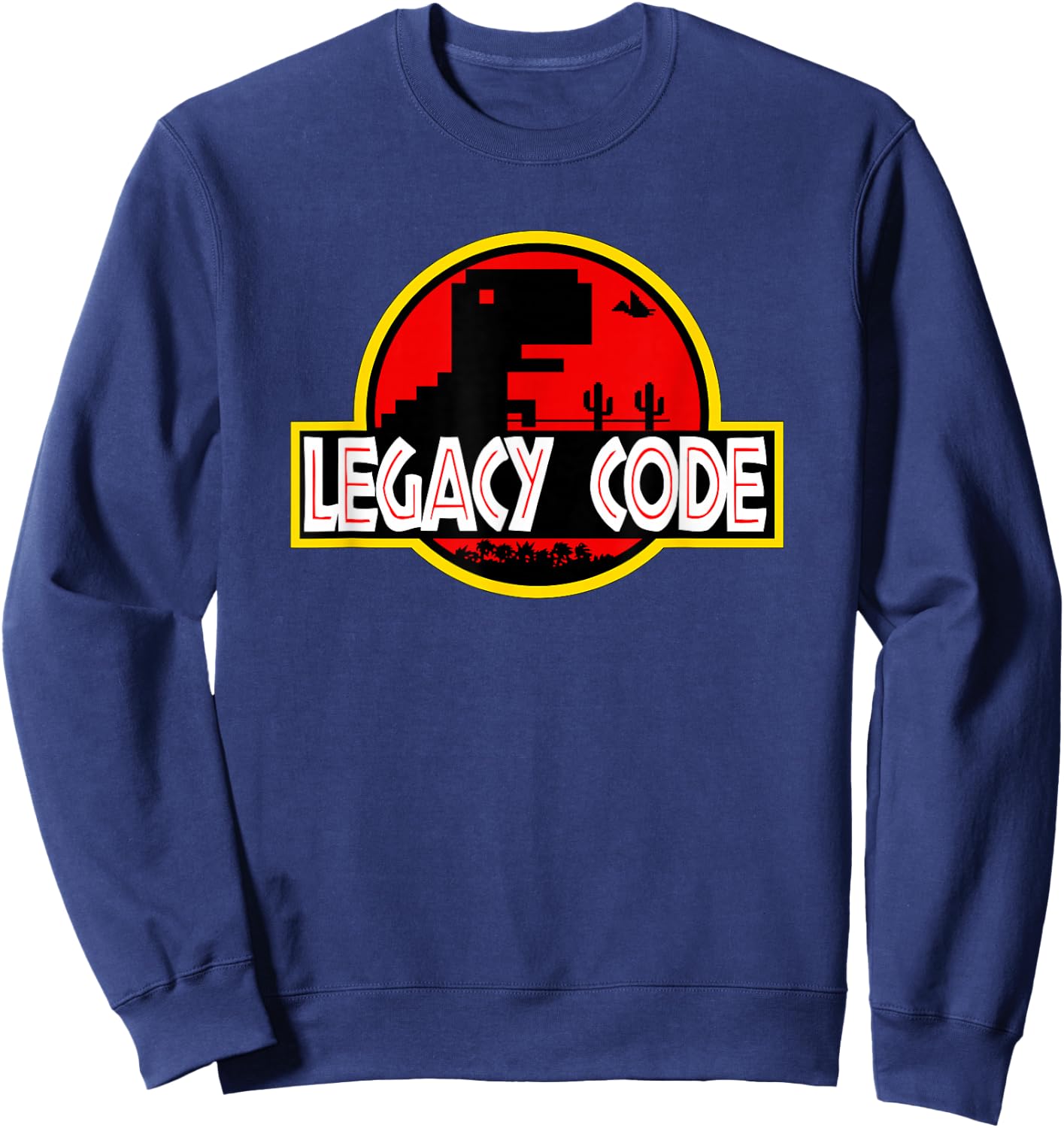 Tech Humor - Legacy Code Park for Programmers, Coders, Cyber Sweatshirt - Sweatshirt | Navy