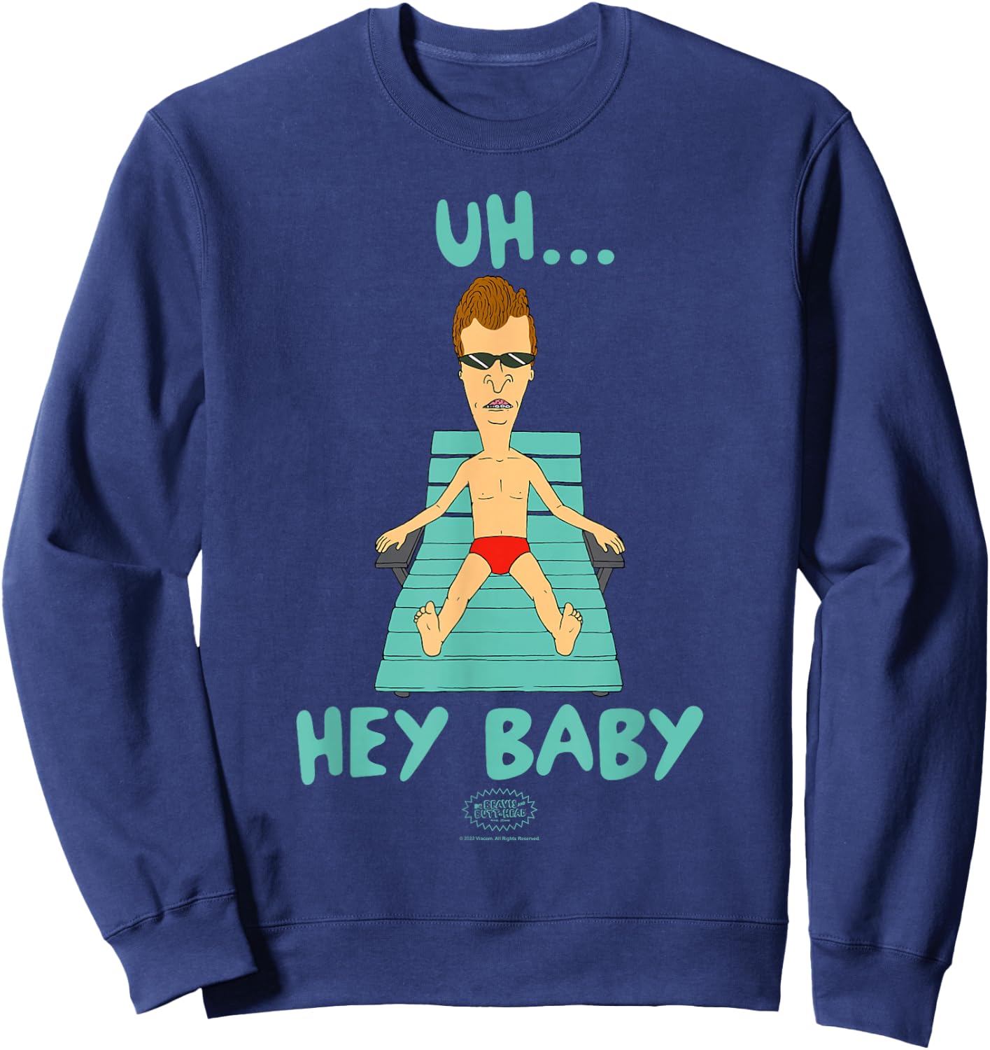 Beavis and Butt-Head Come to Butt-Head Small Sweatshirt - Sweatshirt | Navy