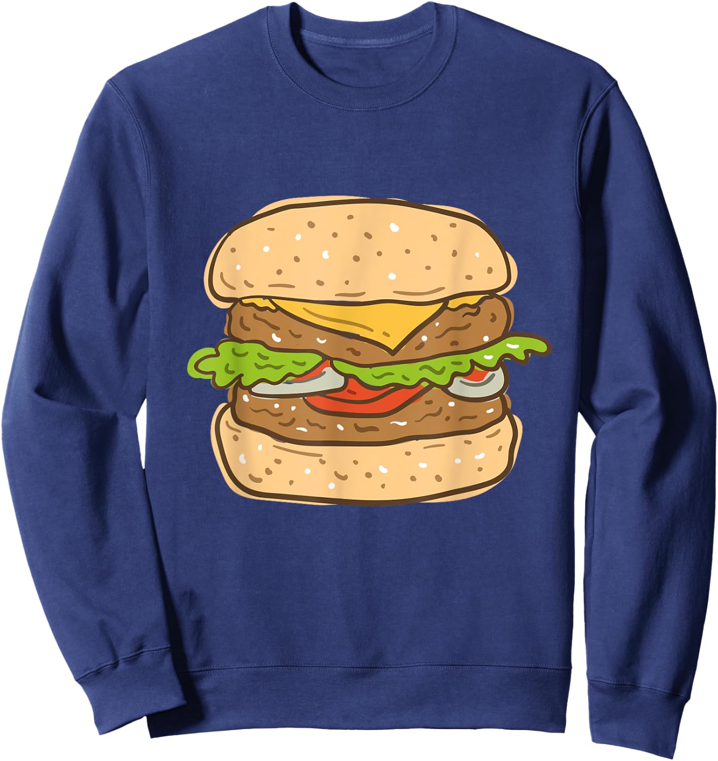 Burger and French Fries Matching Costumes for Halloween Sweatshirt - Sweatshirt | Navy