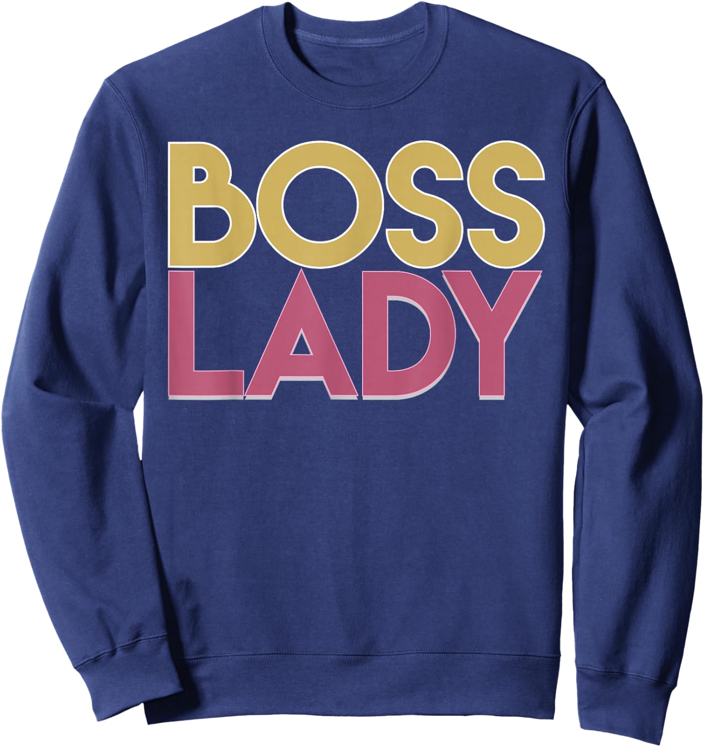 Boss Lady Vintage Women Empowerment Lead Leader Sweatshirt - Sweatshirt | Navy