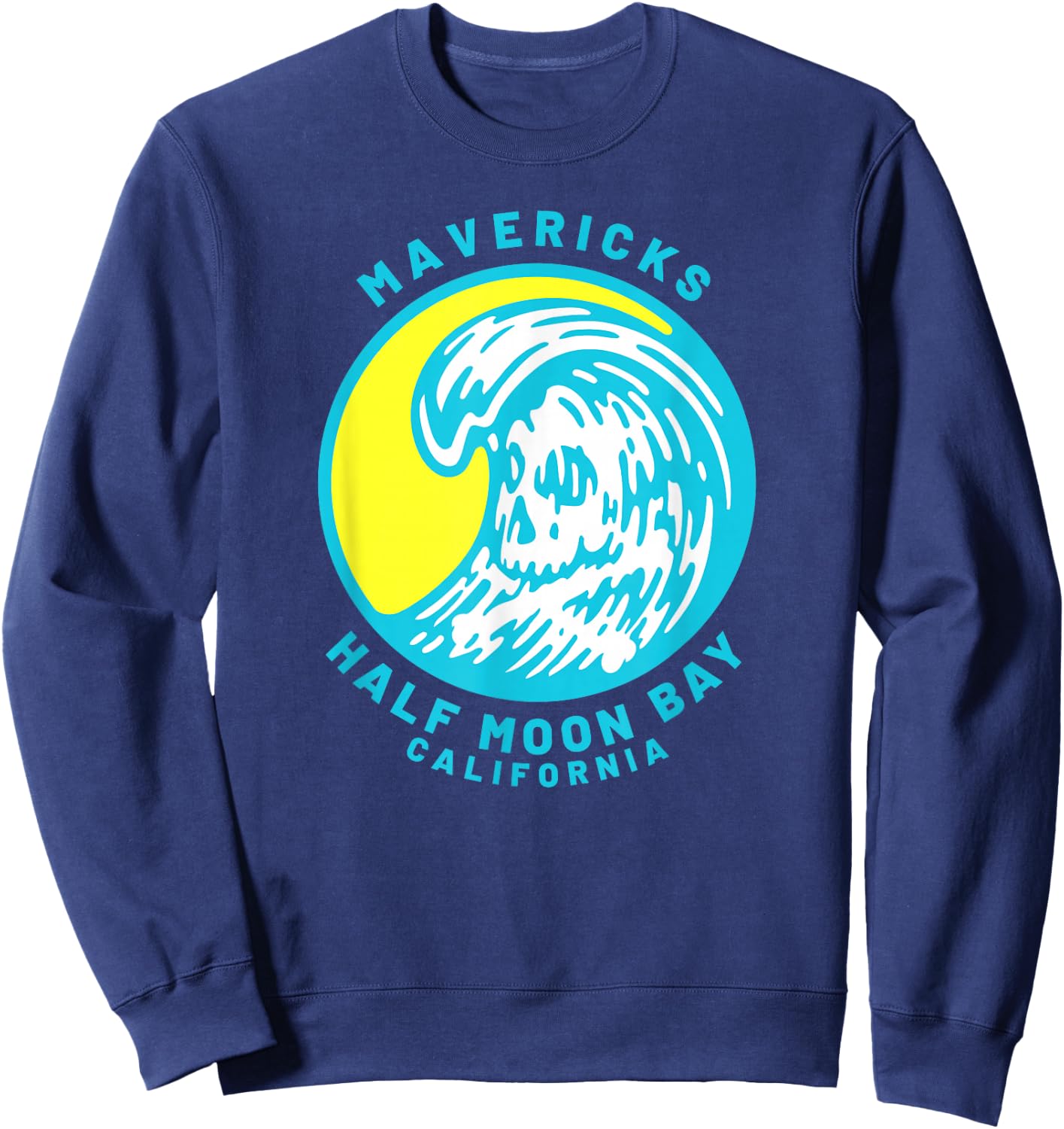 Mavericks Half Moon Bay Surfing Sweatshirt - Sweatshirt | Navy
