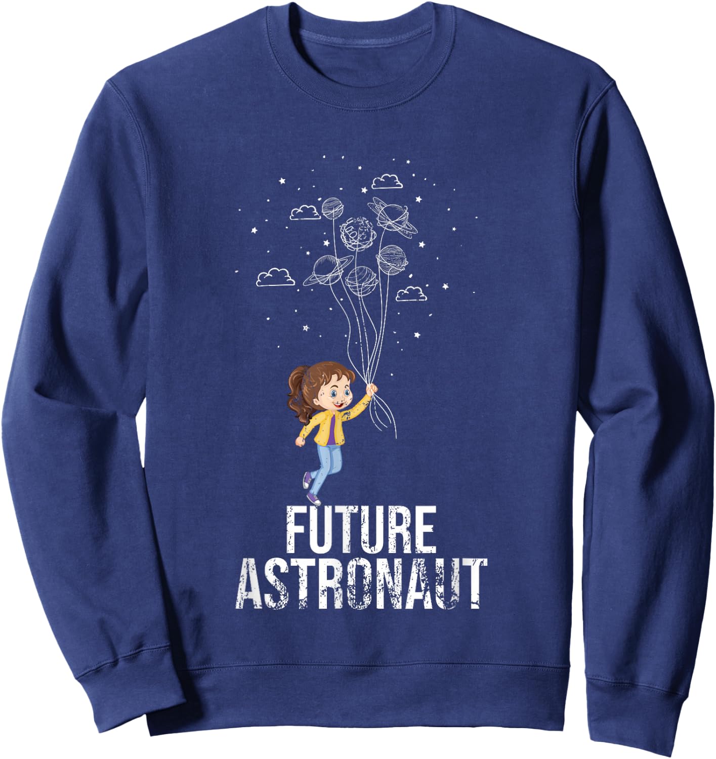 Balloon Planet Future Cosmonaut Gift Astronaut Sweatshirt - Sweatshirt | Navy