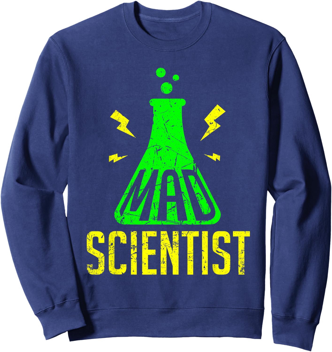 Mad Scientist T Shirt Science for Child Boys Girls Costume Sweatshirt - Sweatshirt | Navy