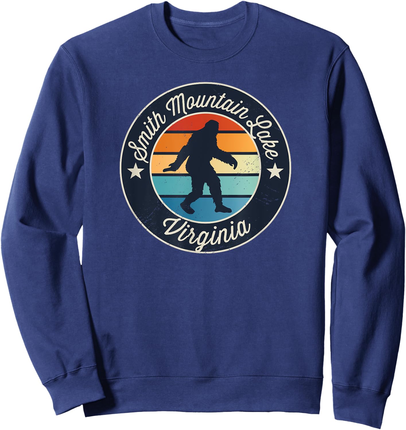 Smith Mountain Lake Virginia Sasquatch Souvenir Sweatshirt - Sweatshirt | Navy