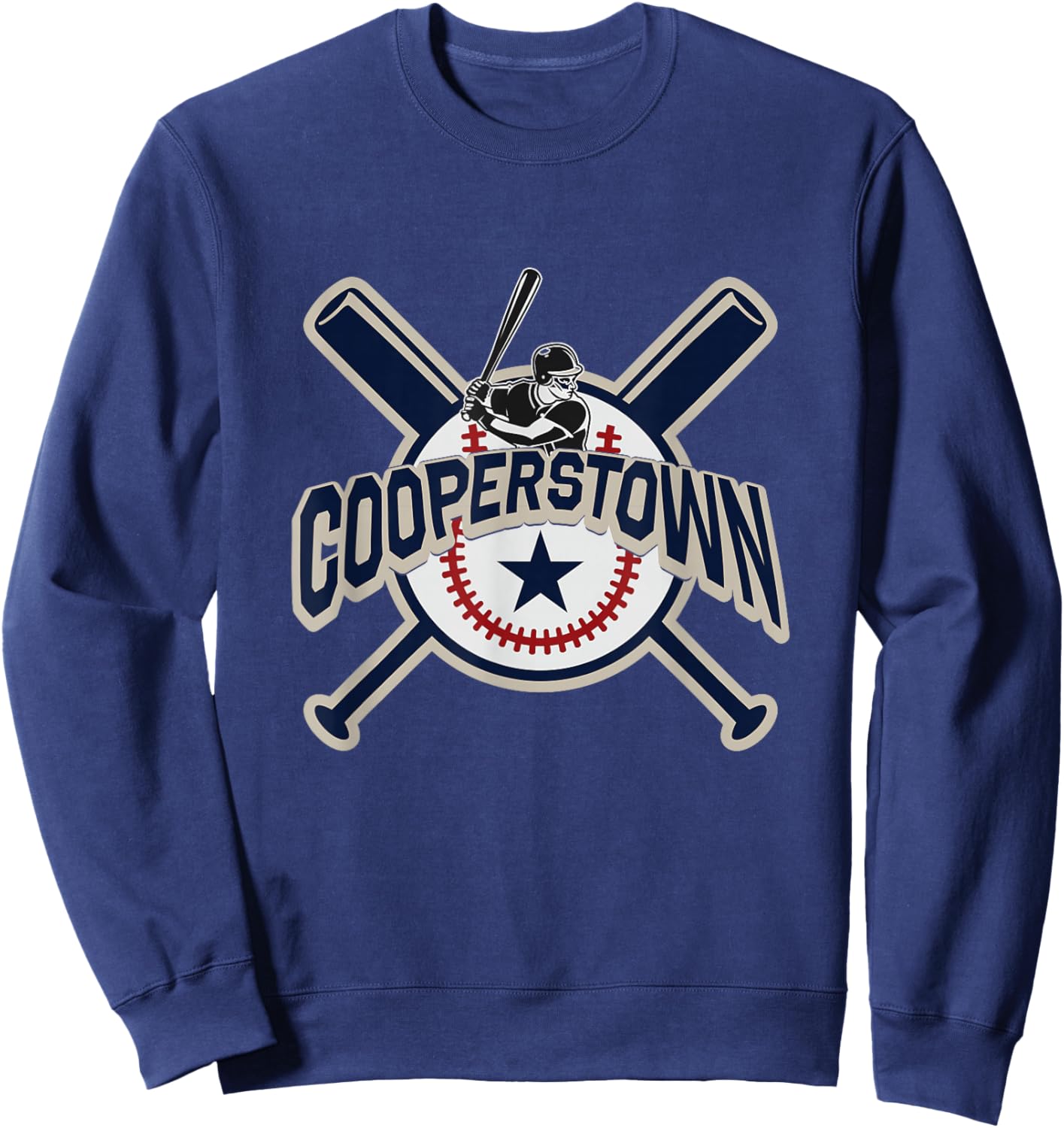 Cooperstown New York Baseball Game Family Vacation T Shirt Sweatshirt - Sweatshirt | Navy