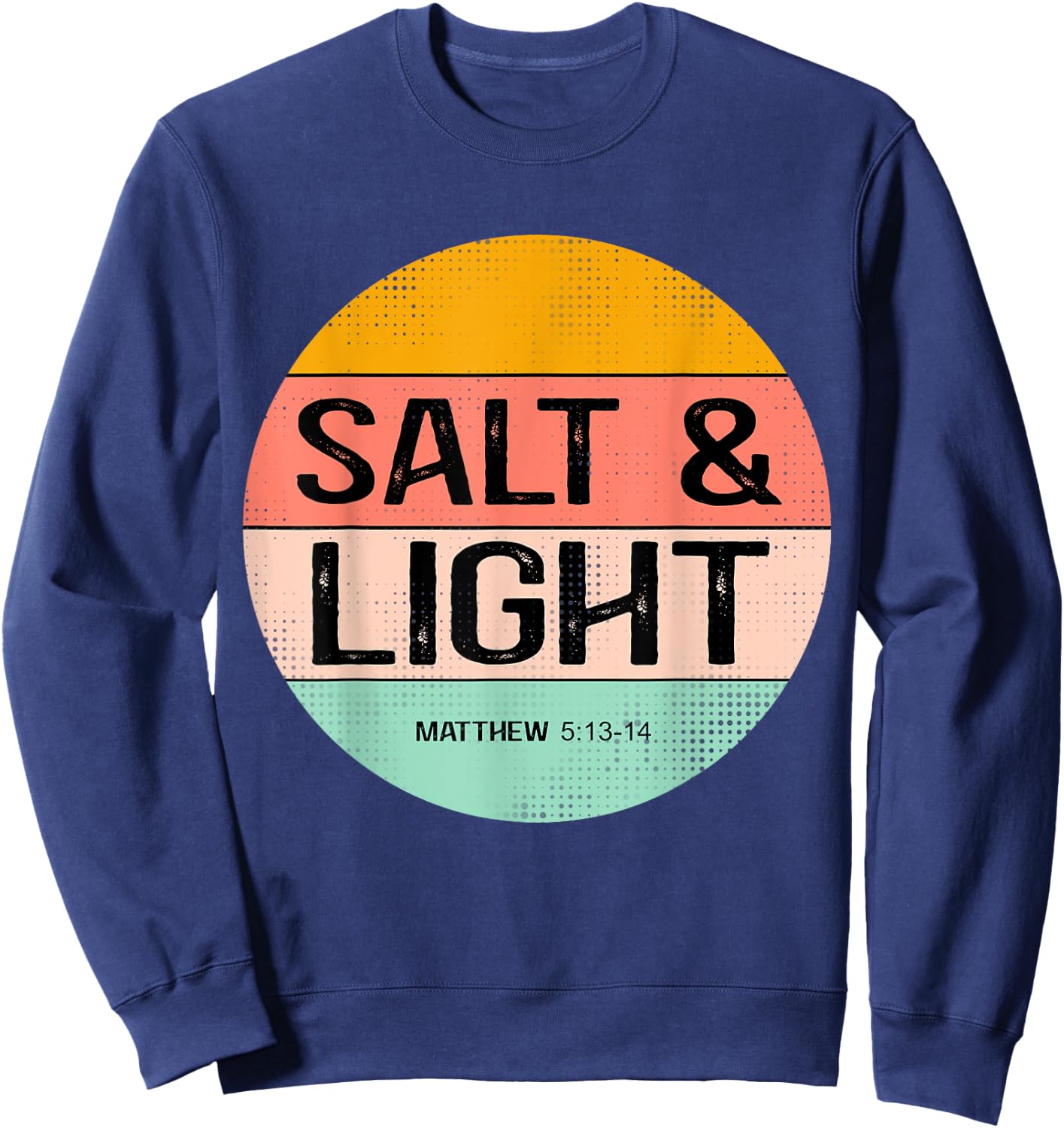Retro Summer Salt & Light, Women's Christian Apparel Sweatshirt - Sweatshirt | Navy