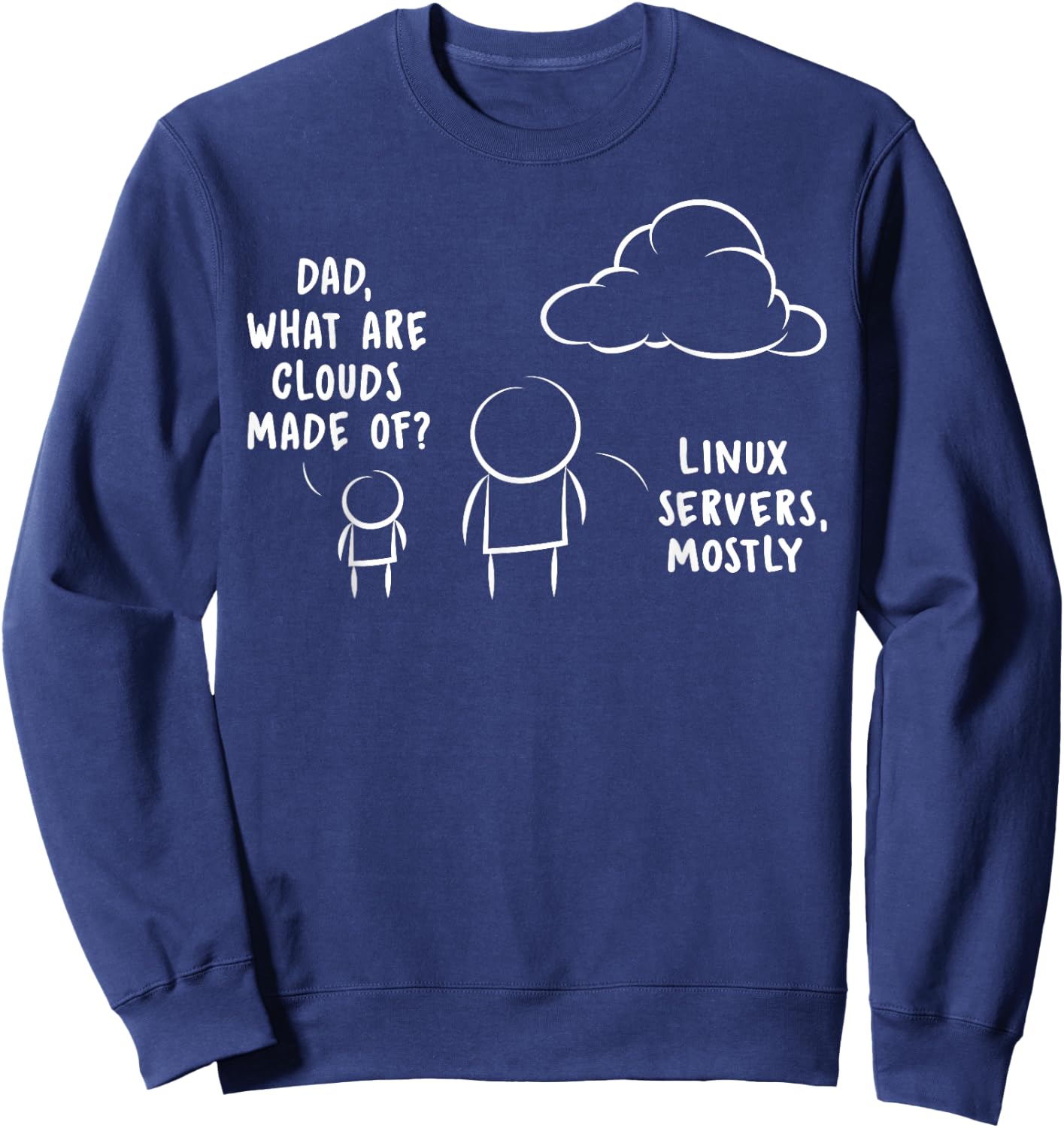 Software Developer Computer Engineer Nerd - Funny Programmer Short Sleeve Sweatshirt - Sweatshirt | Navy