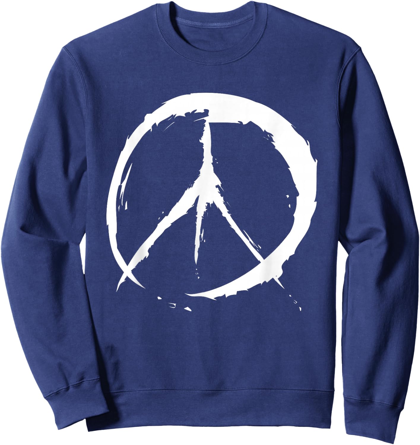 Retro Vintage Design Peace Sign Sweatshirt - Sweatshirt | Navy