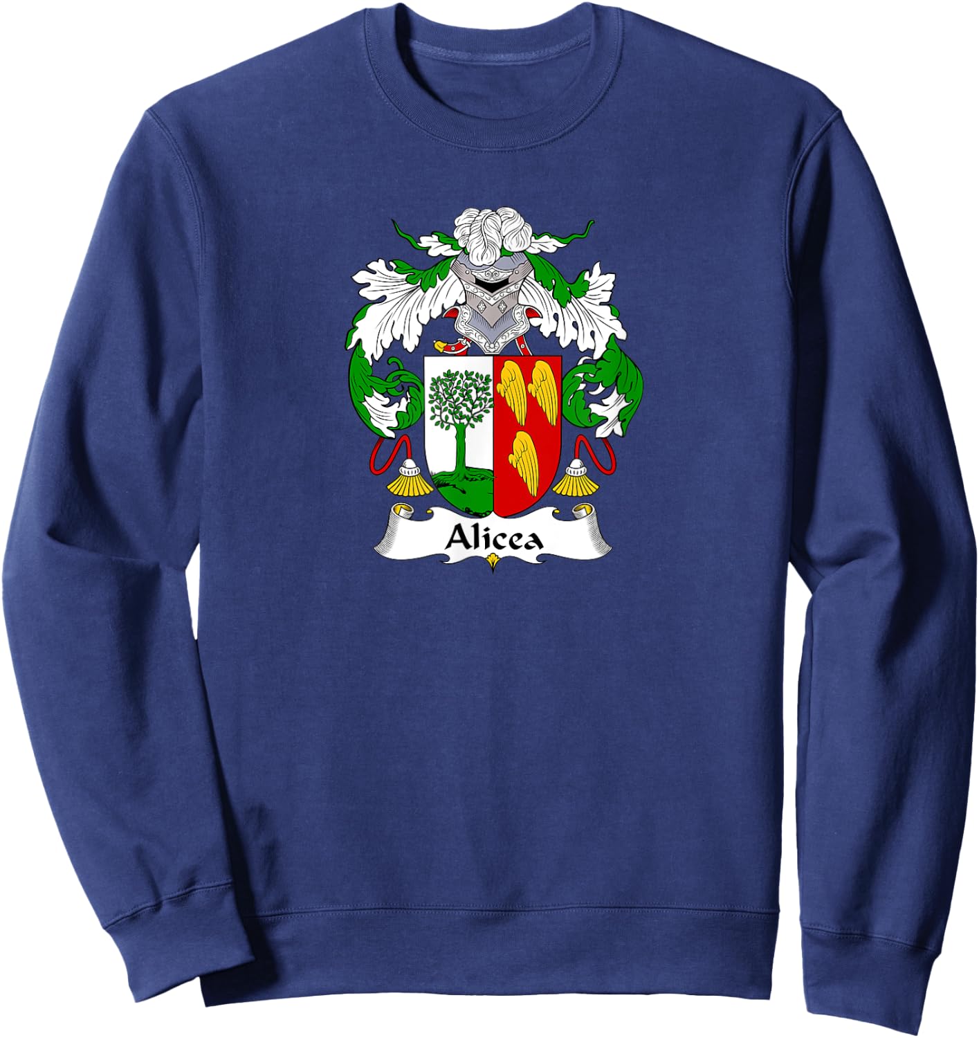 Alicea Coat of Arms - Family Crest Shirt Sweatshirt - Sweatshirt | Navy