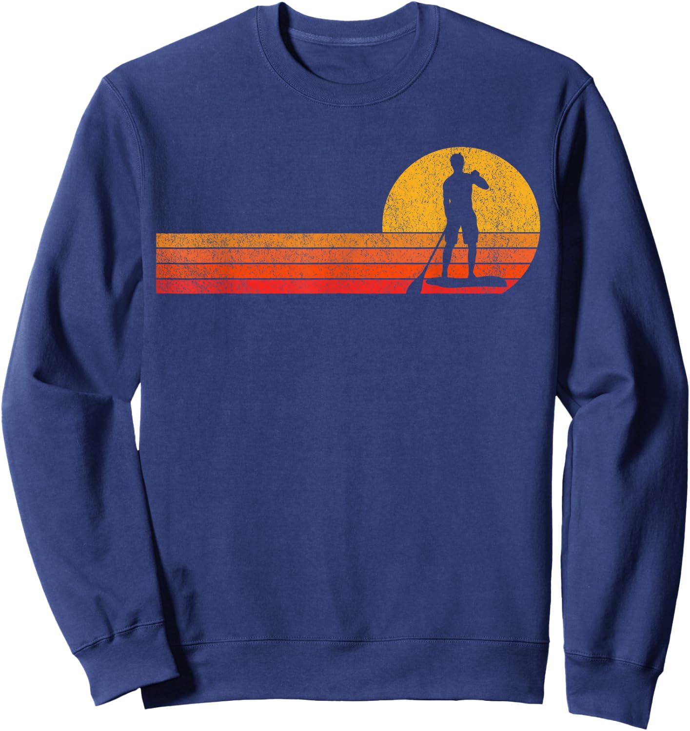 Retro Paddleboarding Stand Up Paddle Board Paddleboard Sweatshirt - Sweatshirt | Navy
