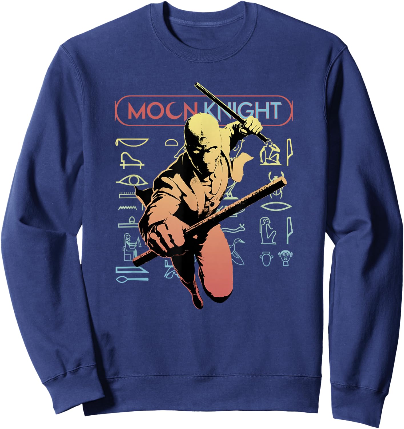 Marvel Moon Knight Action Poster Sweatshirt - Sweatshirt | Navy
