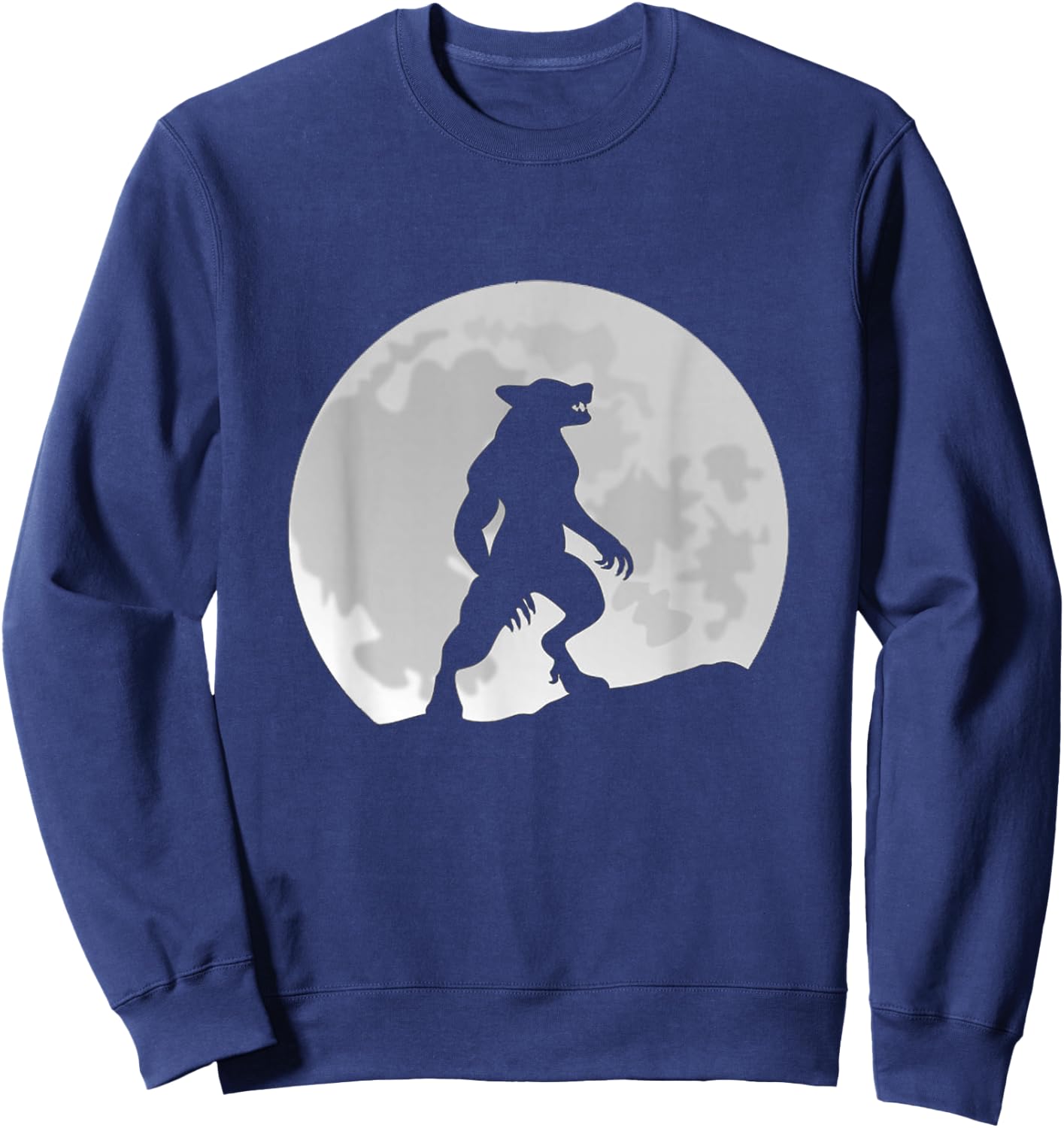 Werewolf Wolf Moon Sweatshirt - Sweatshirt | Navy