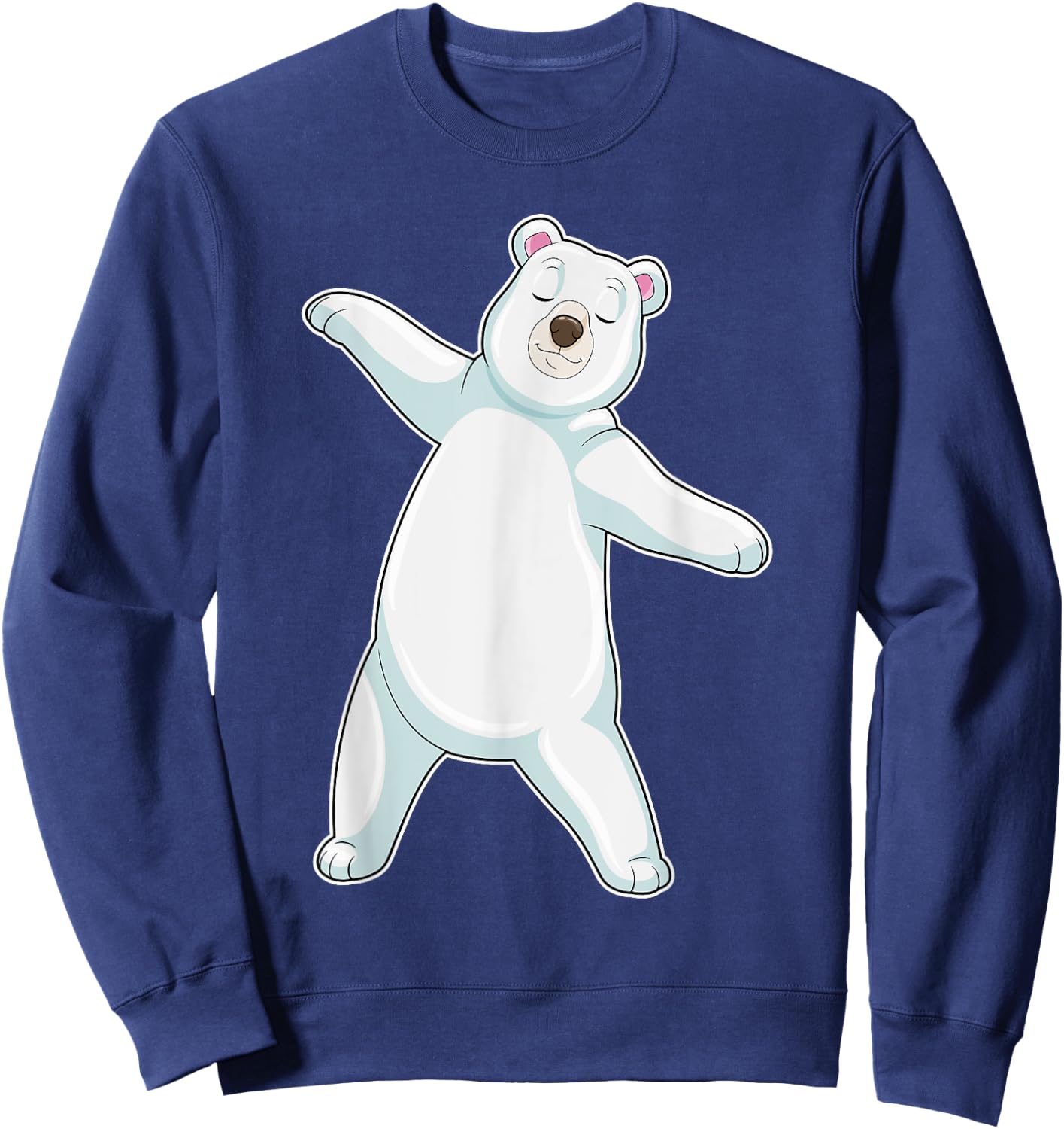 Polar bear Yoga Fitness Gymnastics Sweatshirt - Sweatshirt | Navy