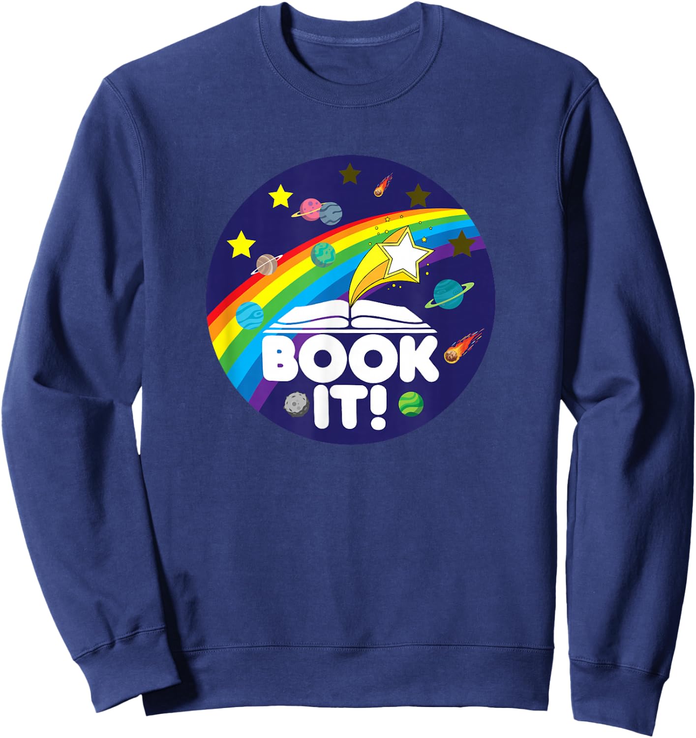 Book IT ! Childhood Retro Sweatshirt - Sweatshirt | Navy
