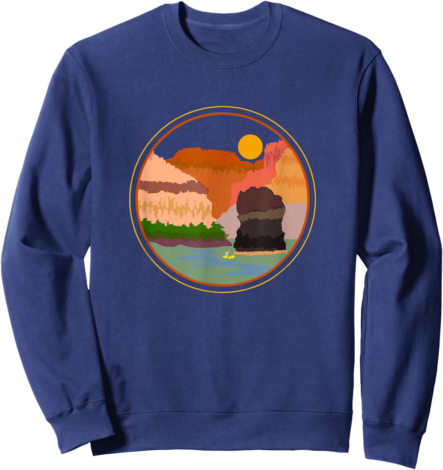 Vulcan's Anvil Grand Canyon National Park Lava Falls Rafting Sweatshirt - Sweatshirt | Navy