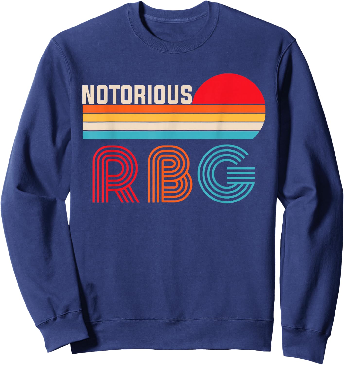 Vintage Notorious RBG shirt , Ruth Bader Ginsburg Sweatshirt - Sweatshirt | Navy