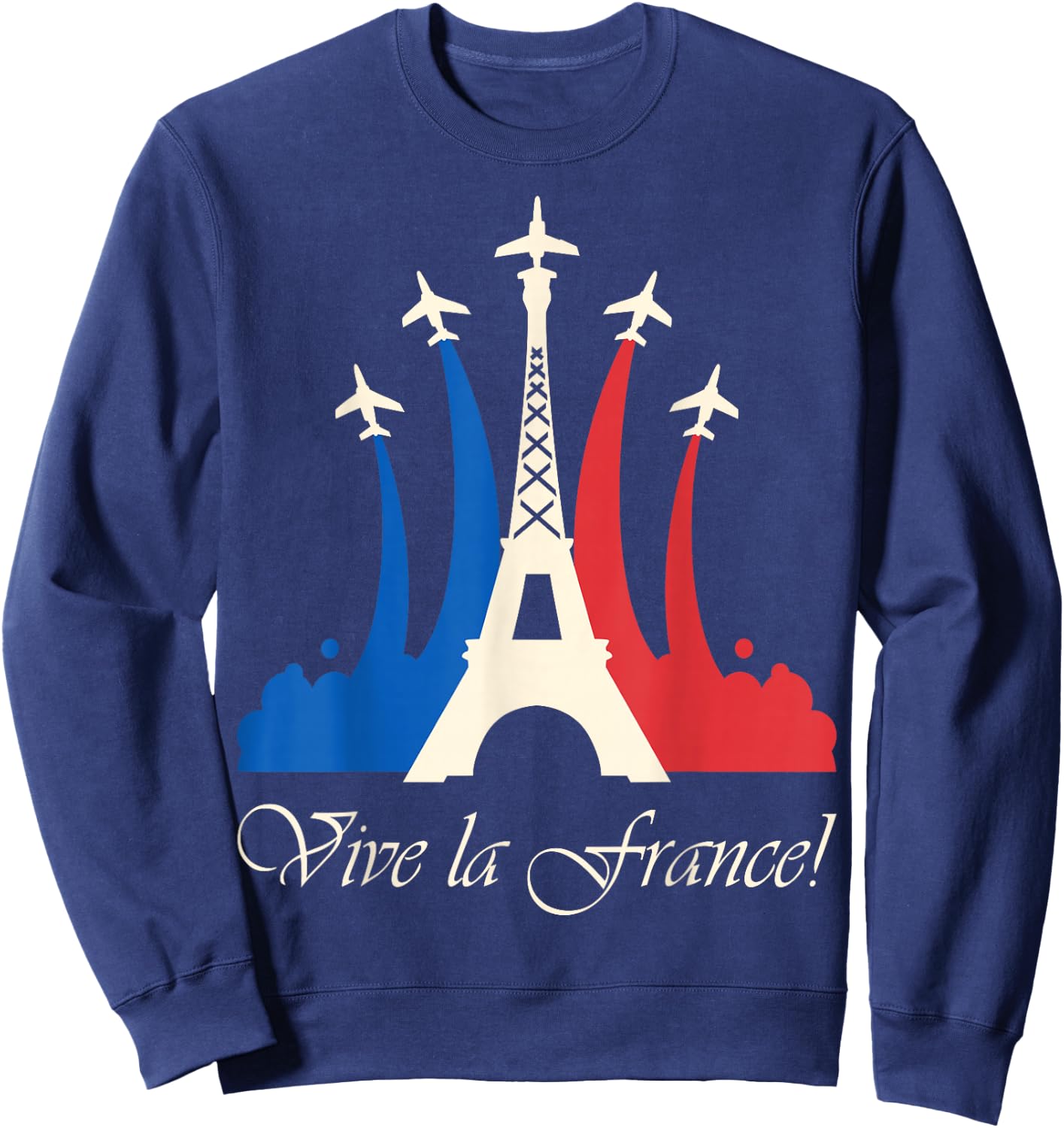 France Bastille Day National Day Sweatshirt - Sweatshirt | Navy