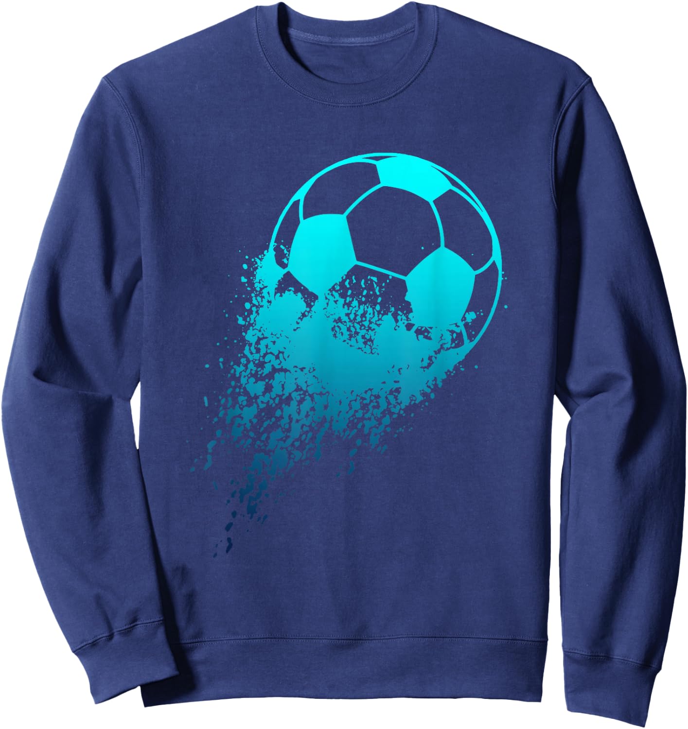 Soccer Player Sport Vintage Men Boys Soccer Ball Sweatshirt - Sweatshirt | Navy