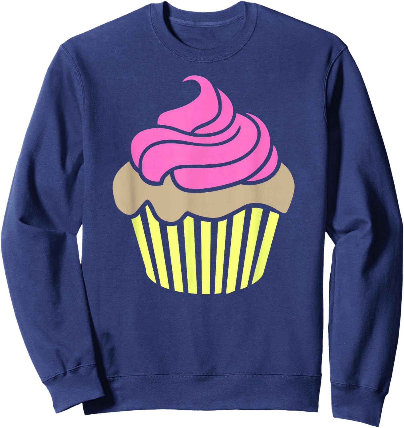 Cupcake pink frosting Sweatshirt - Sweatshirt | Navy