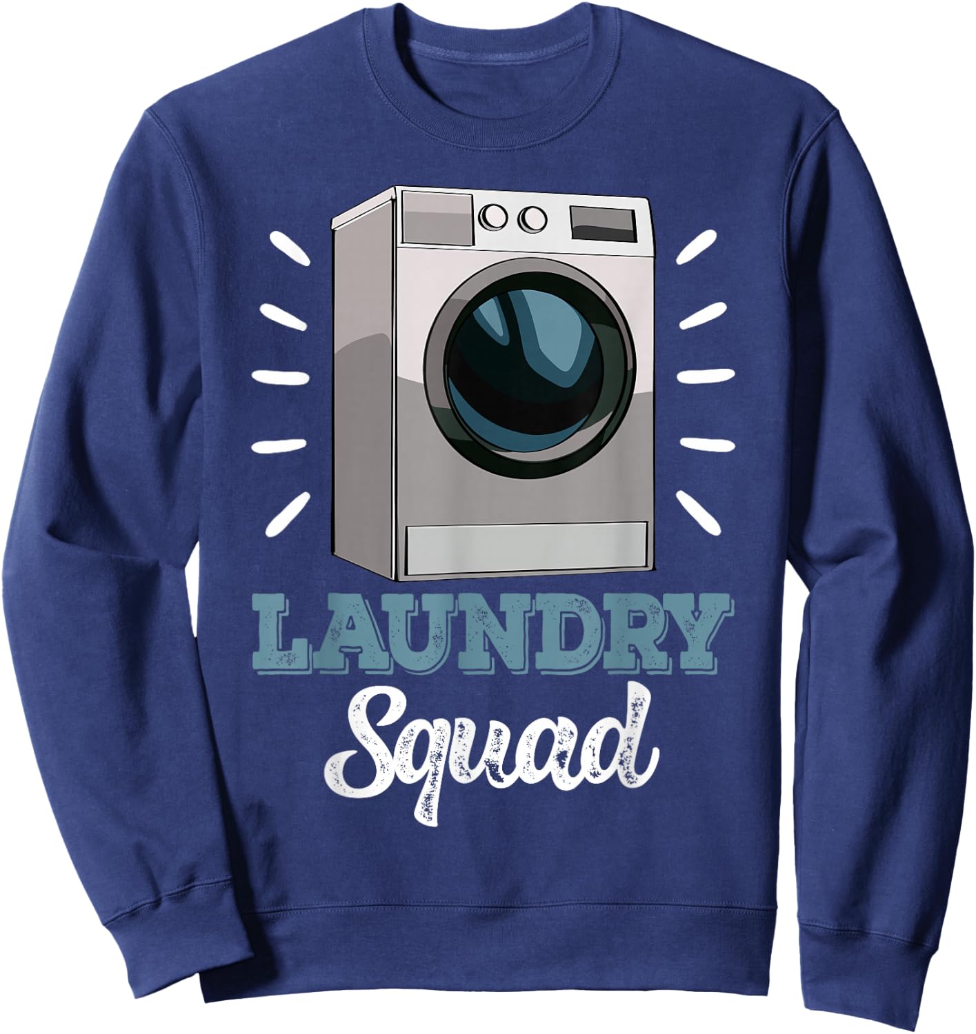 Laundry Squad Mechanic Funny Women Washing Machine Sweatshirt - Sweatshirt | Navy