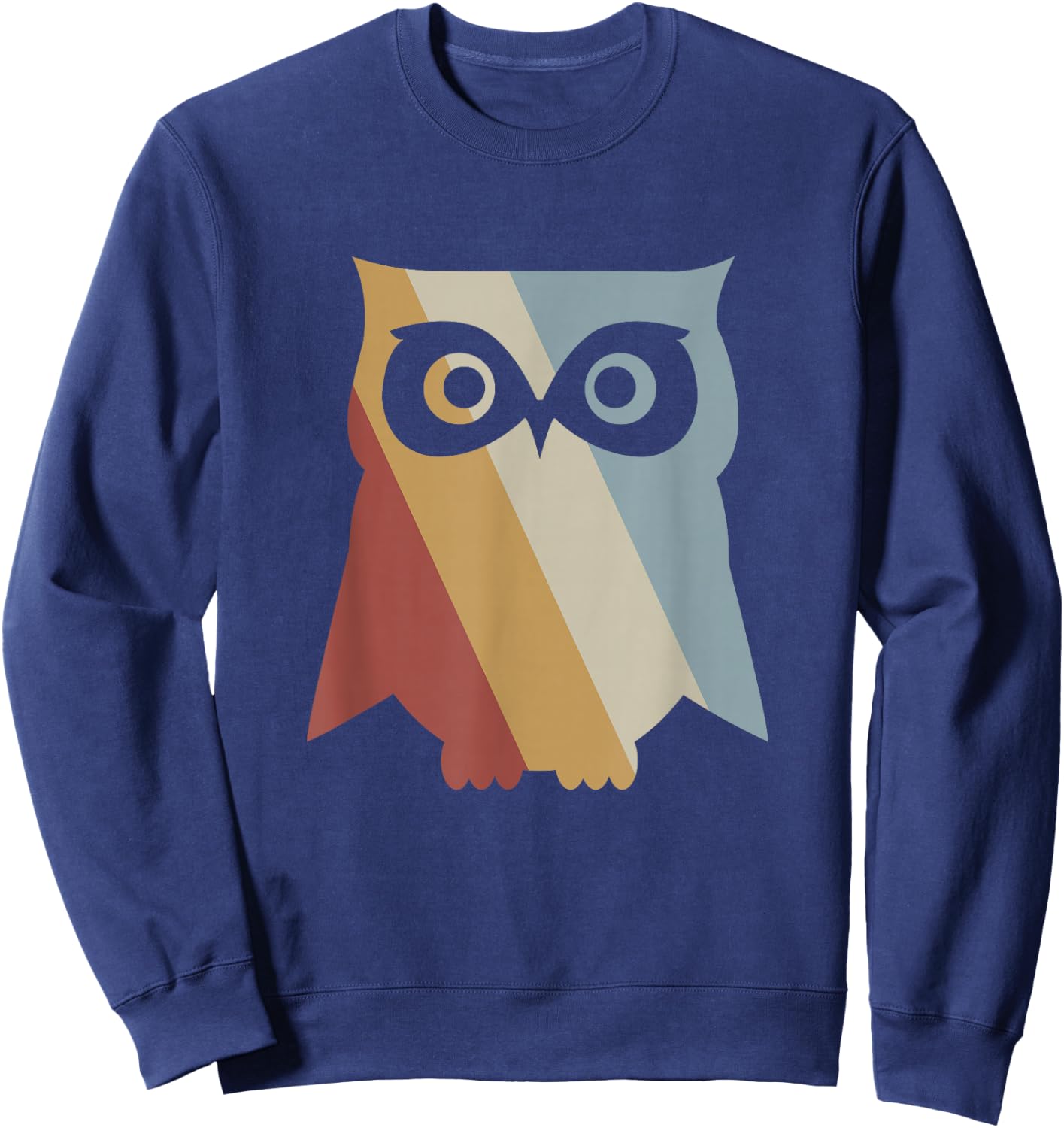 Owl Retro Style Vintage Sweatshirt - Sweatshirt | Navy