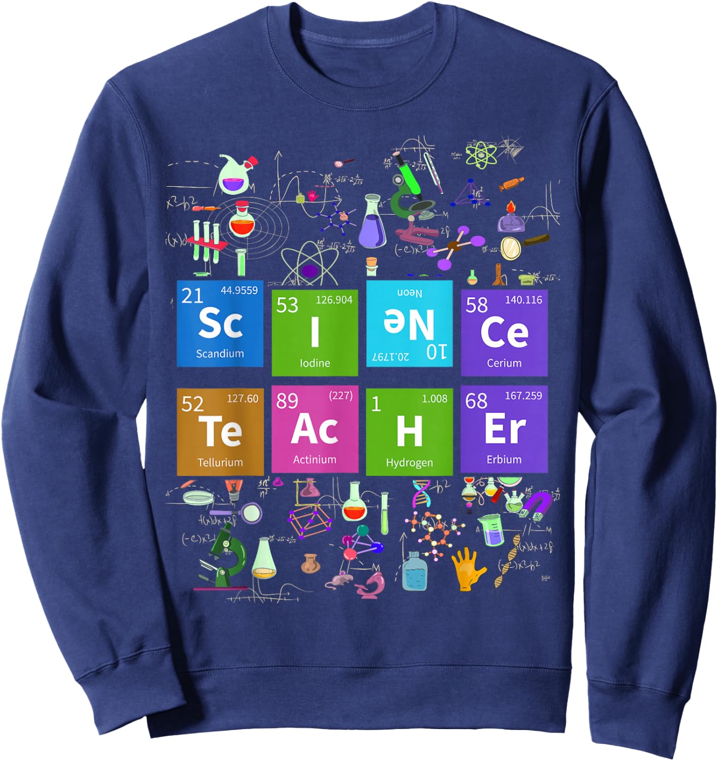 Chemist Nerd Science Teacher Gift Chemistry Sweatshirt - Sweatshirt | Navy