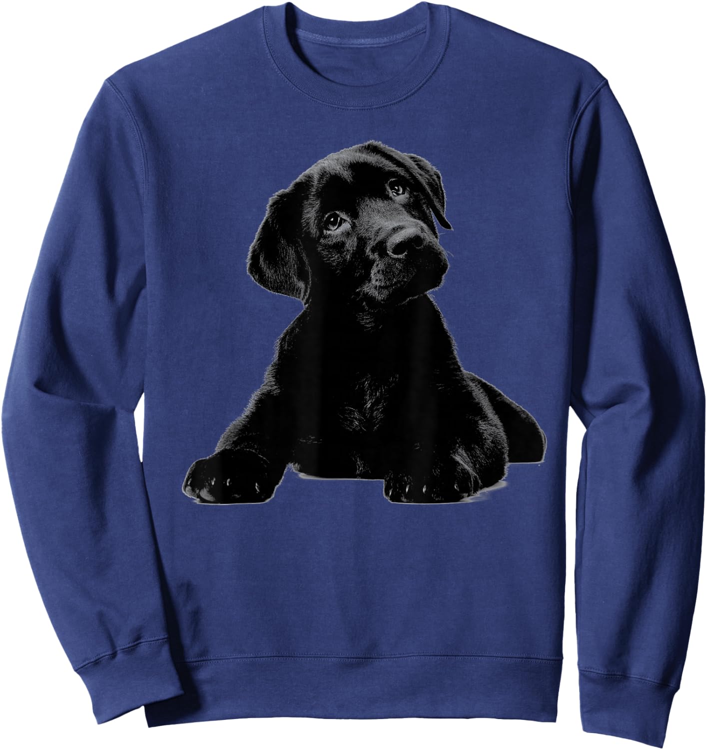 Black Lab Puppy Dog Shirt Graphic Men - Dog Mom Shirt Sweatshirt - Sweatshirt | Navy