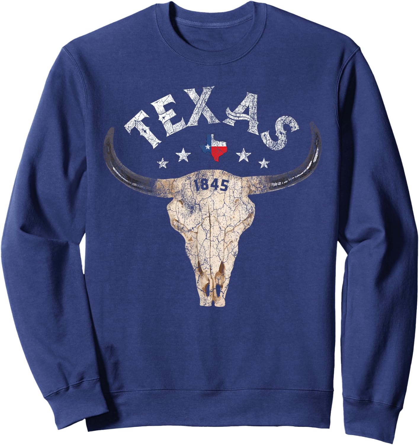 Texas - USA - Pride since 1845 Holiday Sweatshirt - Sweatshirt | Navy