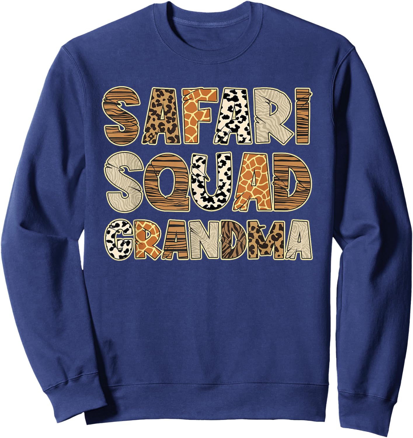 Africa Safari Zoo Safari Squad Grandma Of Birthday Boy Girl Sweatshirt - Sweatshirt | Navy