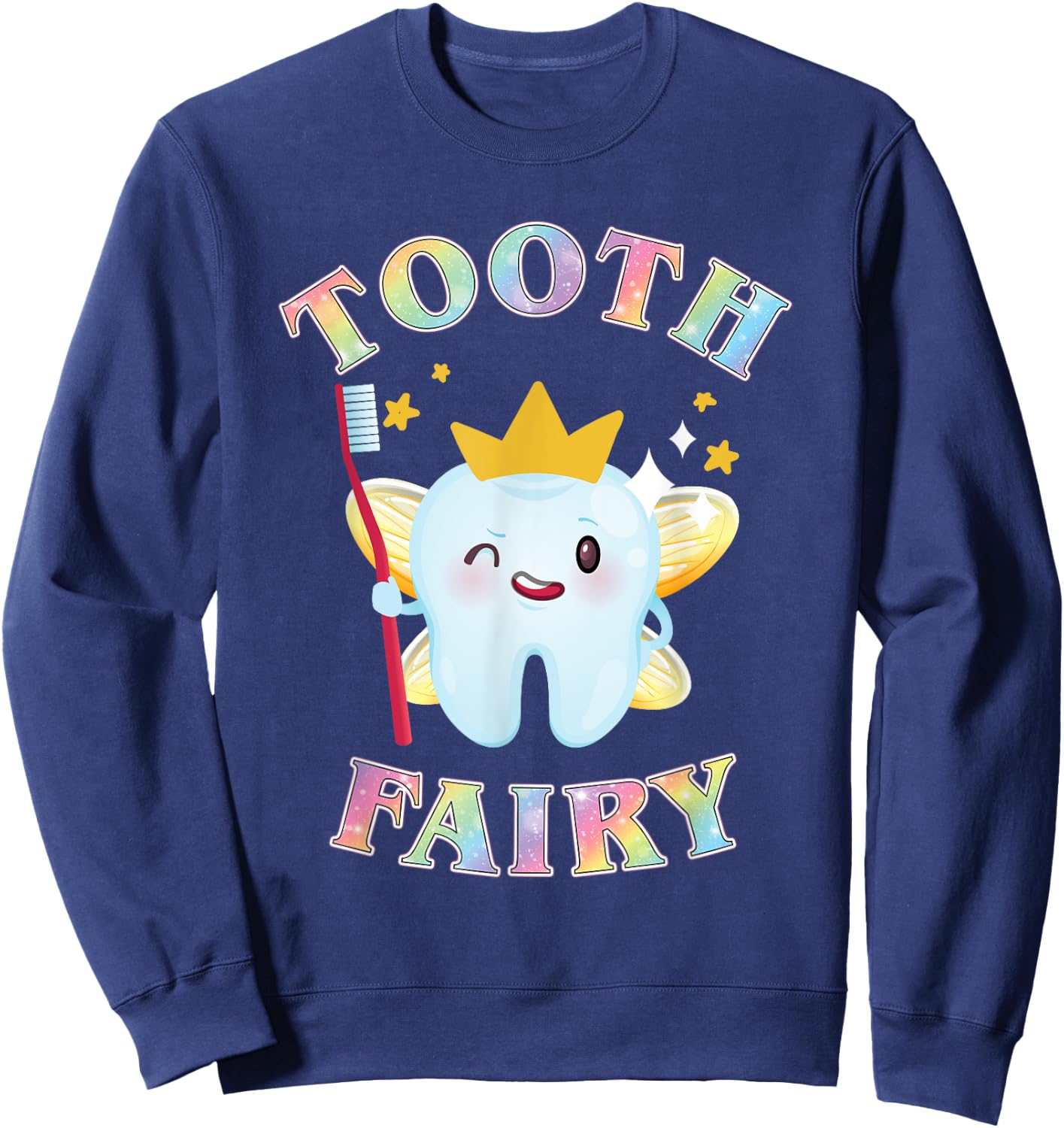 Tooth Fairy Funny Halloween Costume for Adults and Kids Sweatshirt - Sweatshirt | Navy