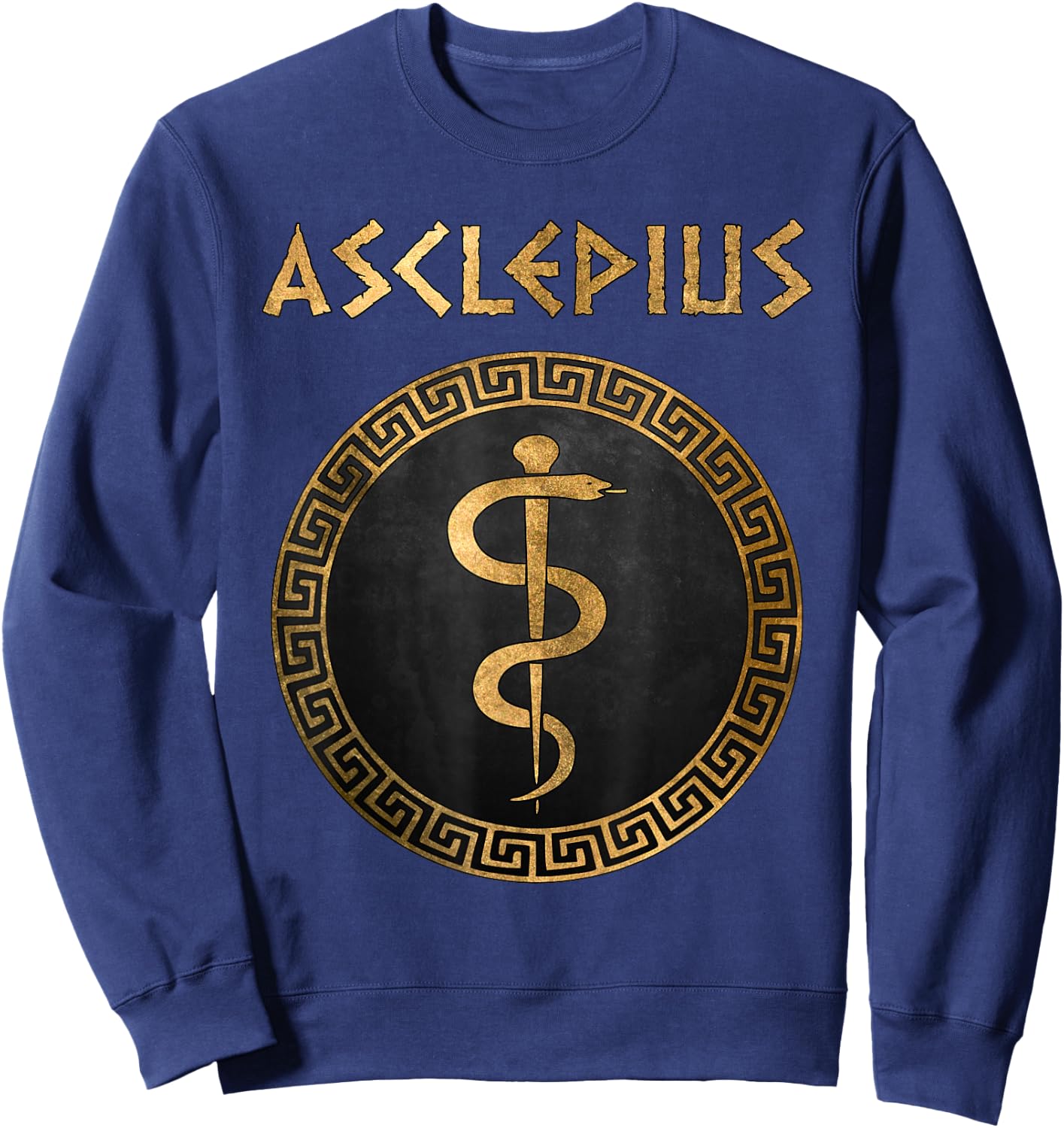 Asklepios Ancient Greek God of Health and Medicine Sweatshirt - Sweatshirt | Navy