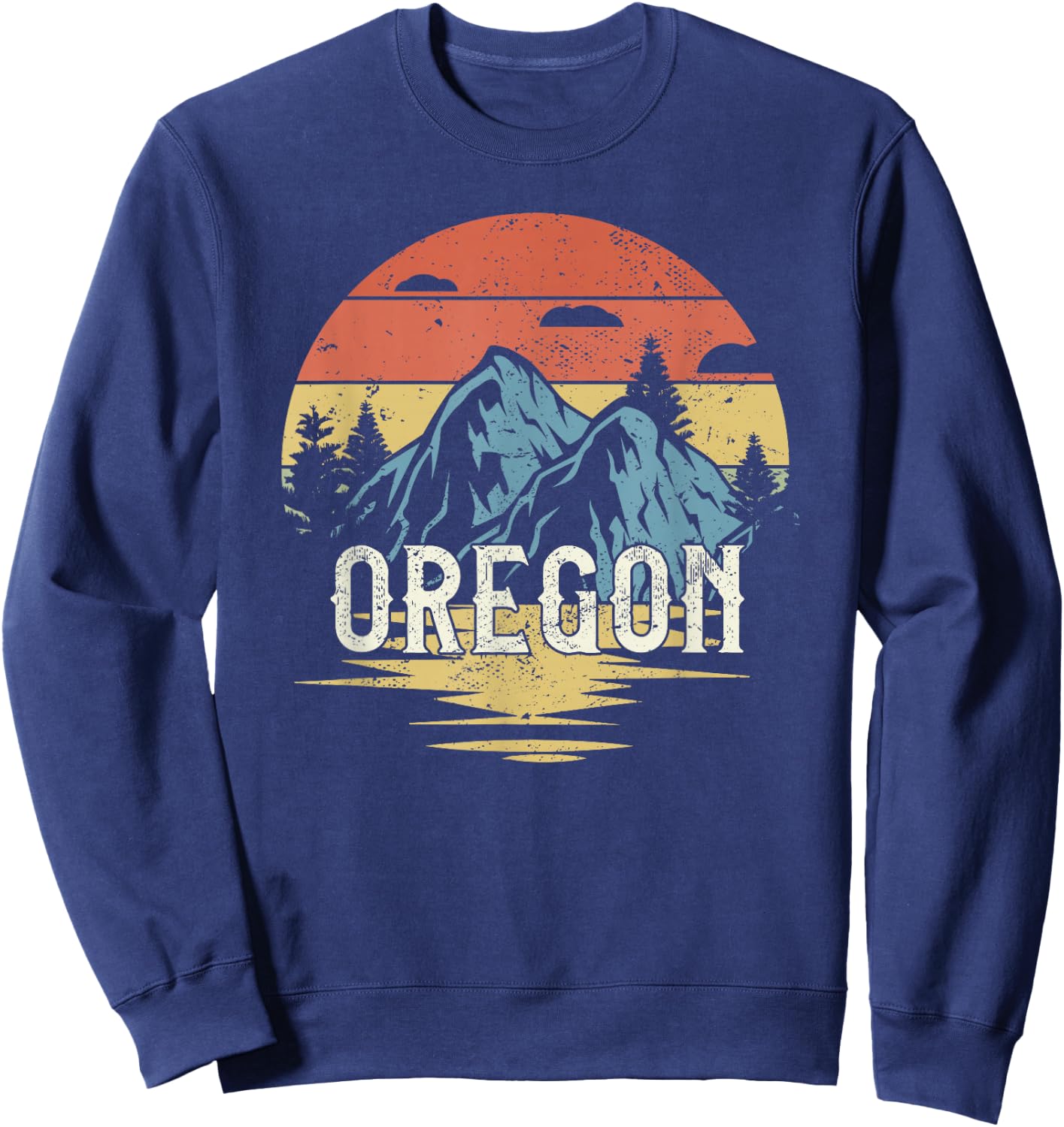 Oregon Retro Vintage Sweatshirt - Sweatshirt | Navy