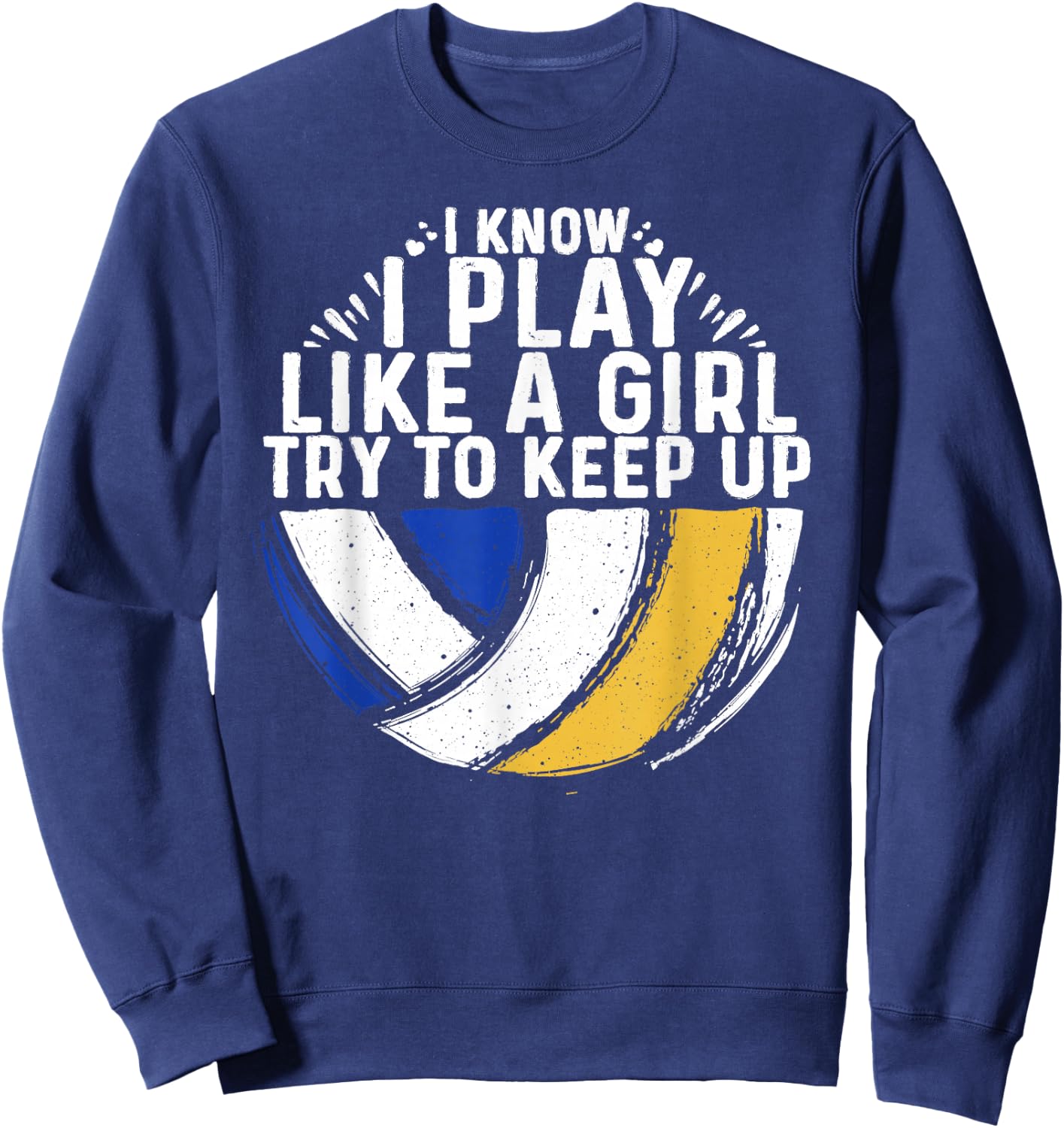 Cool Volleyball Girls Youth Volleyball Team Sports Sweatshirt - Sweatshirt | Navy