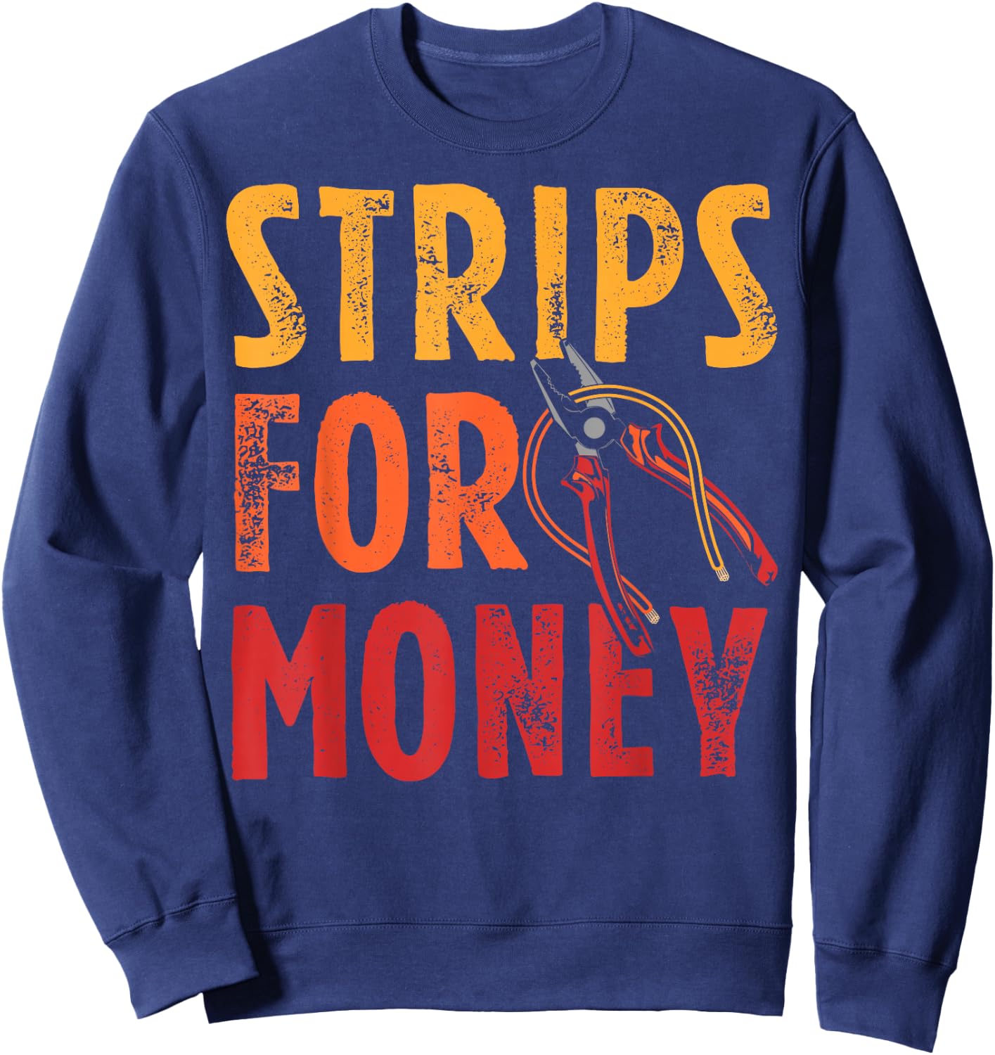 Powerline Electrical Father’s Day Electricians Sweatshirt - Sweatshirt | Navy