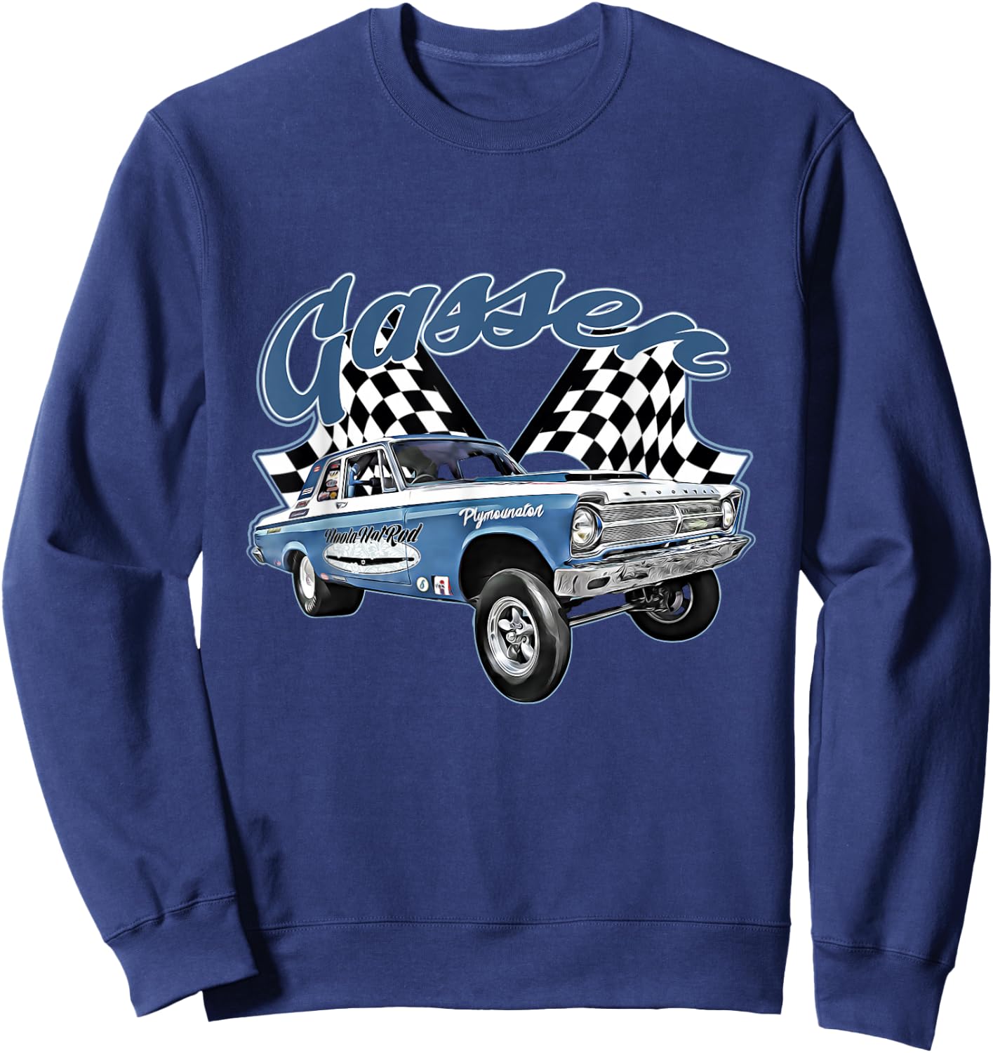 1965 Belvedere Gasser,Dragster,Dragrace,Hot Rod,Muscle Car Sweatshirt - Sweatshirt | Navy