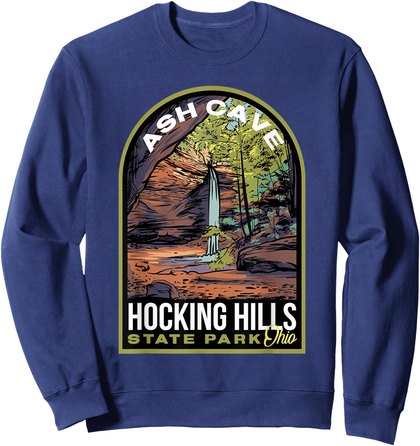 Hocking Hills State Park Ohio Sweatshirt - Sweatshirt | Navy