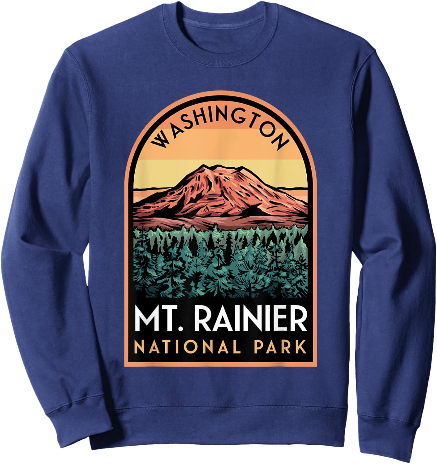 Mount Rainier National Park Sweatshirt - Sweatshirt | Navy