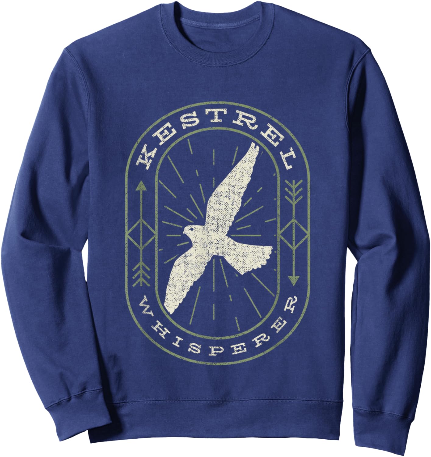 Kestrel Whisperer - Funny Birding Sweatshirt - Sweatshirt | Navy