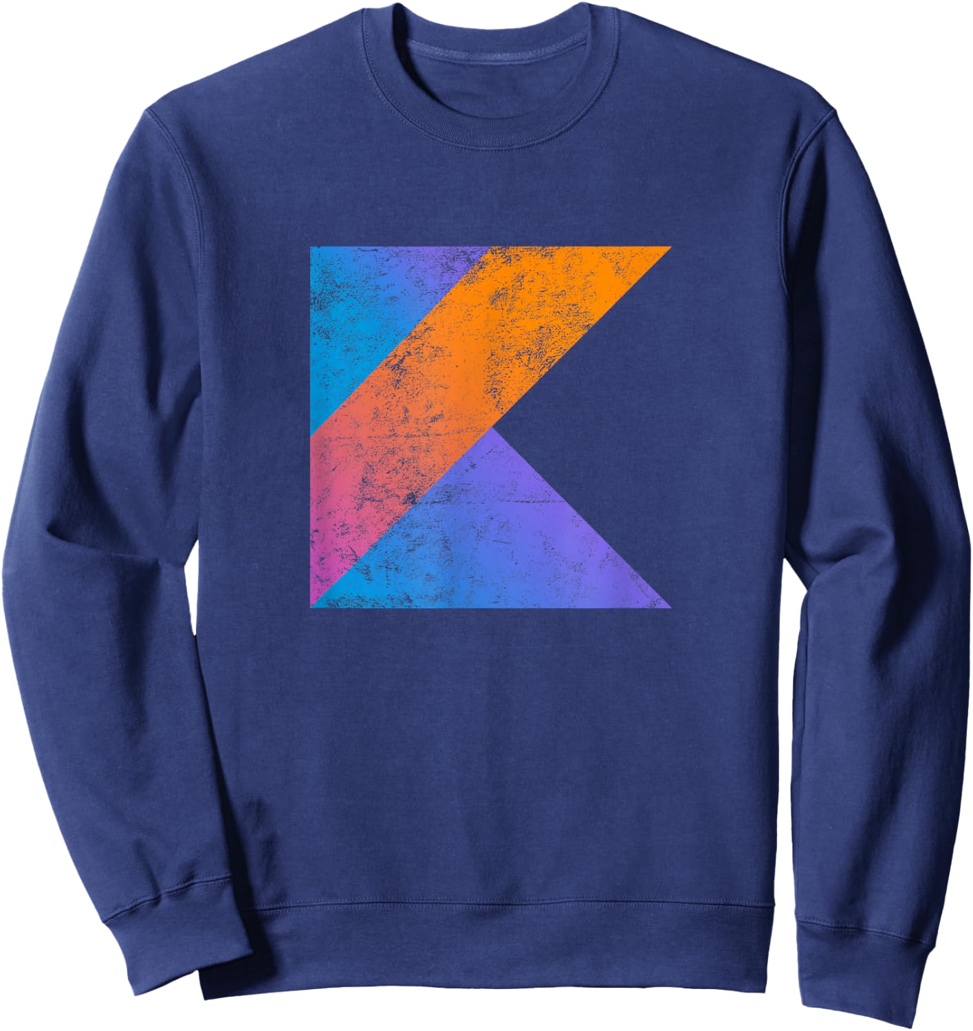 Kotlin Logo for Kotlin Programmers and Developers Gift Sweatshirt - Sweatshirt | Navy