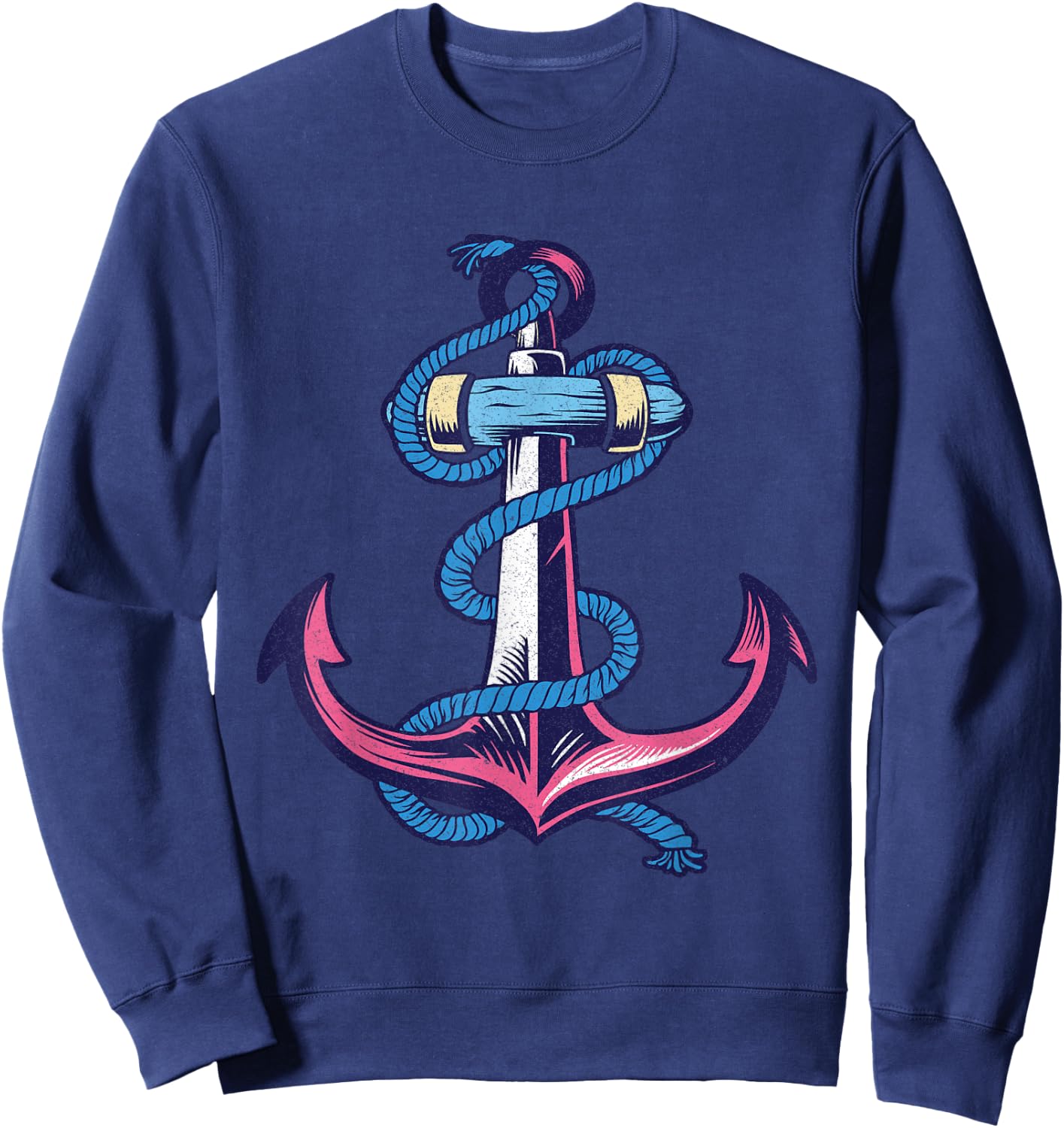 Anchor Nautical Anchor Sweatshirt - Sweatshirt | Navy