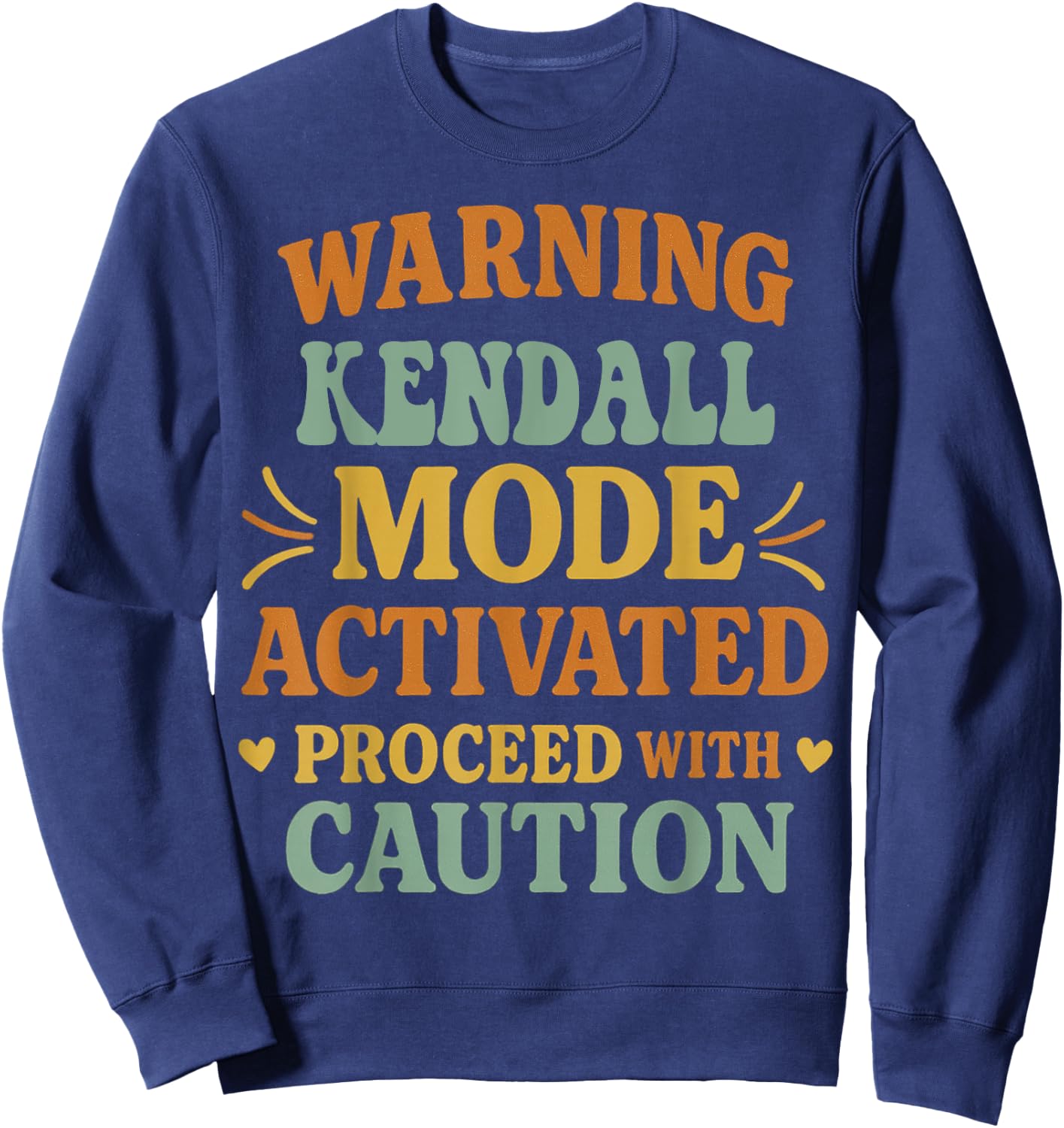 KENDALL Personalized Women's Gift Custom KENDALL Sweatshirt - Sweatshirt | Navy