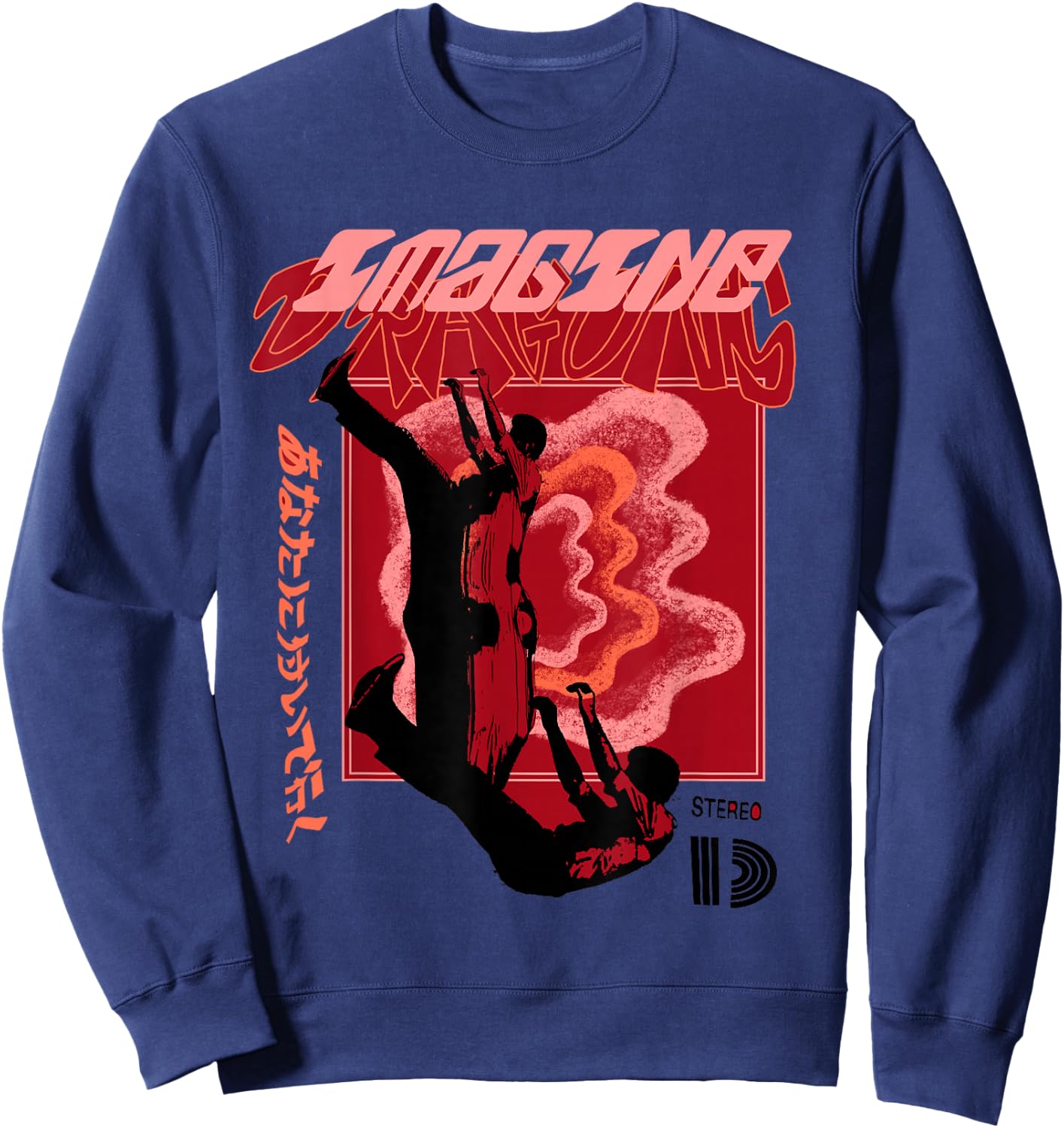 Official Imagine Dragons Exclusive Falling Man Sweatshirt - Sweatshirt | Navy