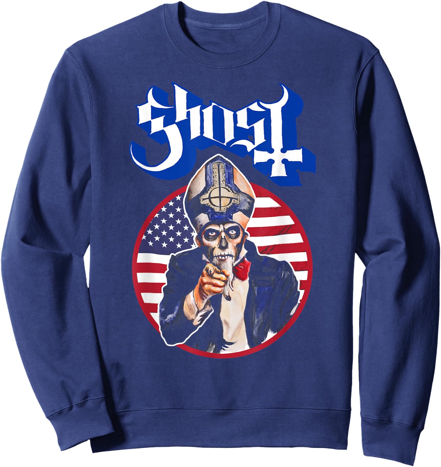 Ghost - Papa Wants You USA Sweatshirt - Sweatshirt | Navy