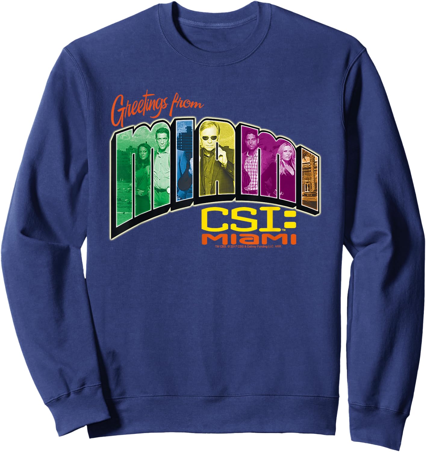CSI: Miami Greeting From Miami Sweatshirt - Sweatshirt | Navy