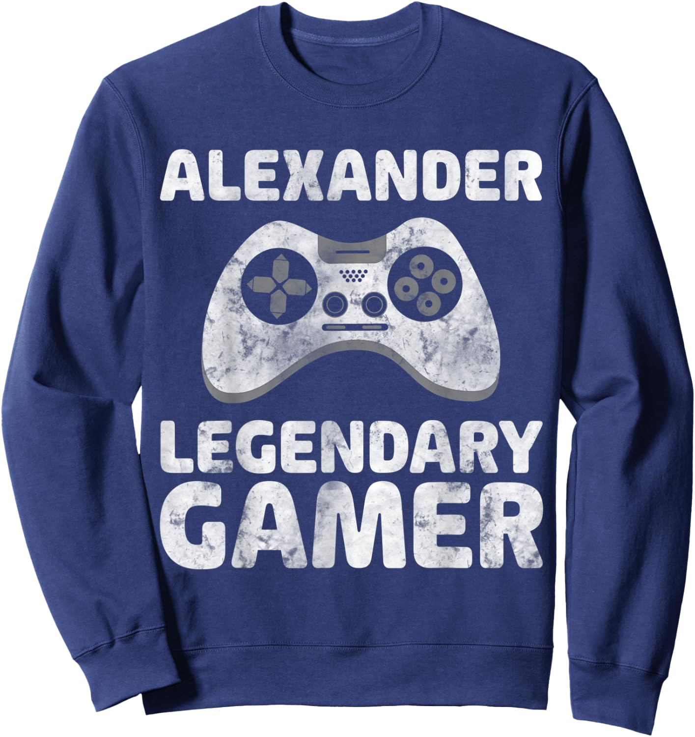 Personalized Legendary Gamer Shirt Alexander Name Gamer Sweatshirt - Sweatshirt | Navy