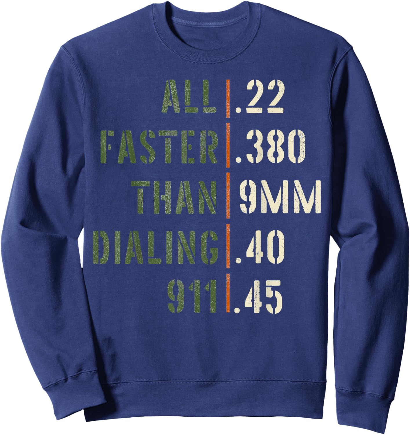 Gun Lover 2nd Amendment Patriot Veteran Guns Owner Hunting Sweatshirt - Sweatshirt | Navy