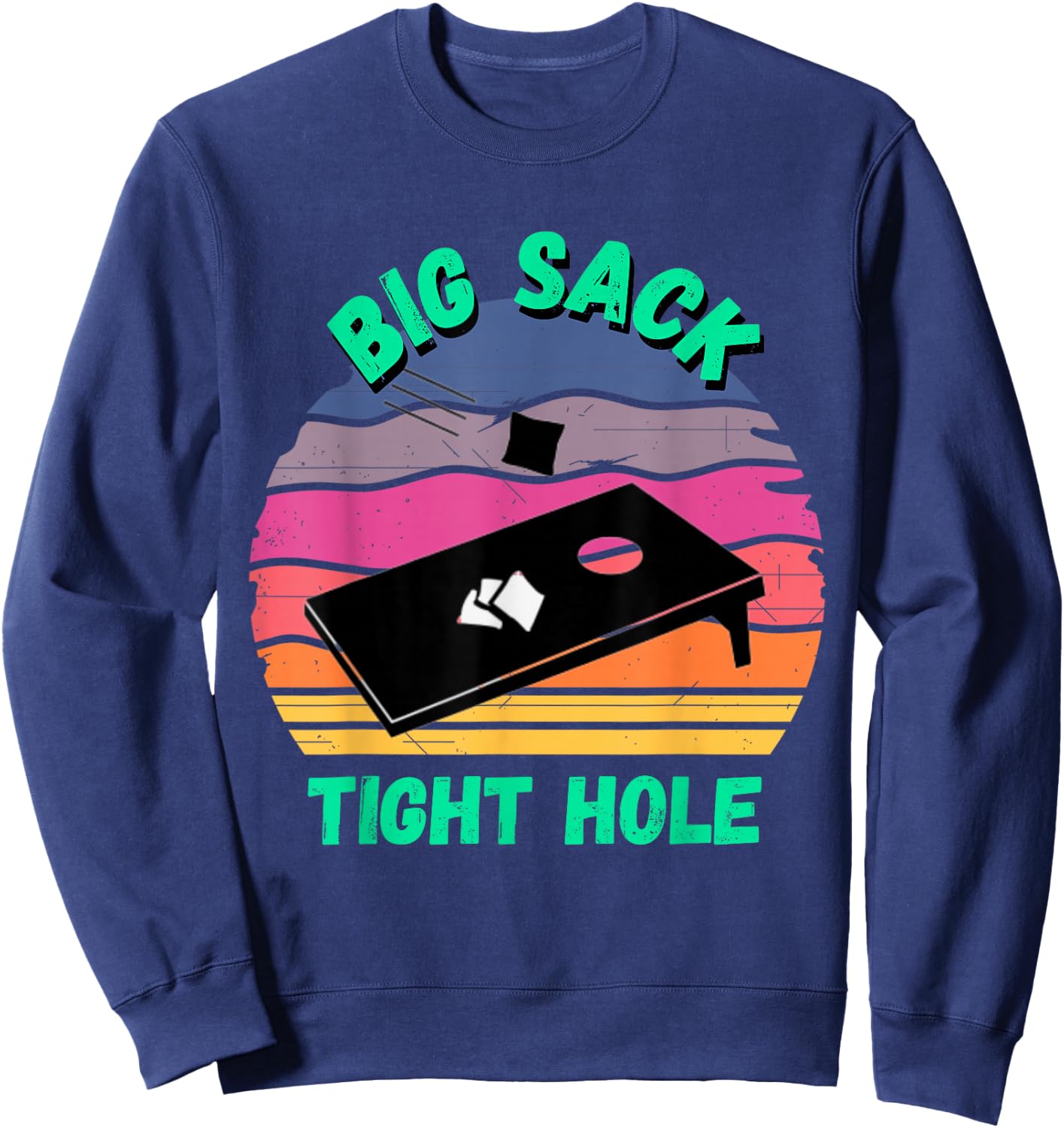Funny Cornhole | Cornhole Accessories Jerseys Sweatshirt - Sweatshirt | Navy