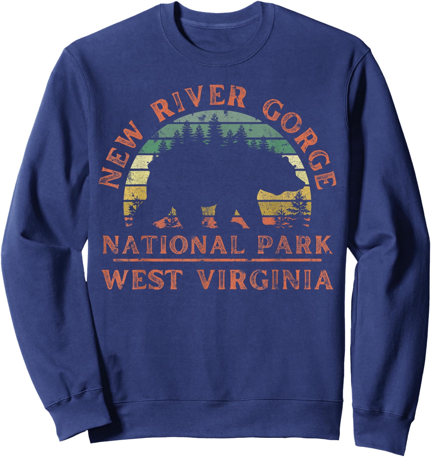 New River Gorge National Park Sweatshirt - Sweatshirt | Navy