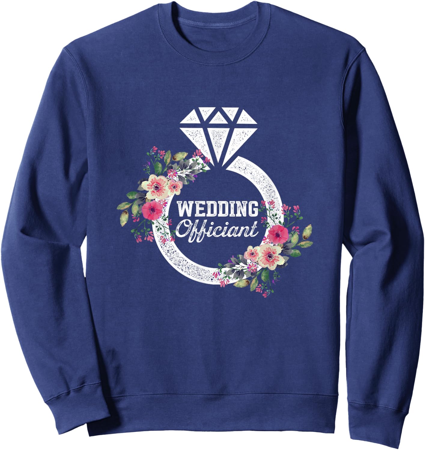 Wedding Officiant Art USA Internet Ordained Minister Gift Sweatshirt - Sweatshirt | Navy